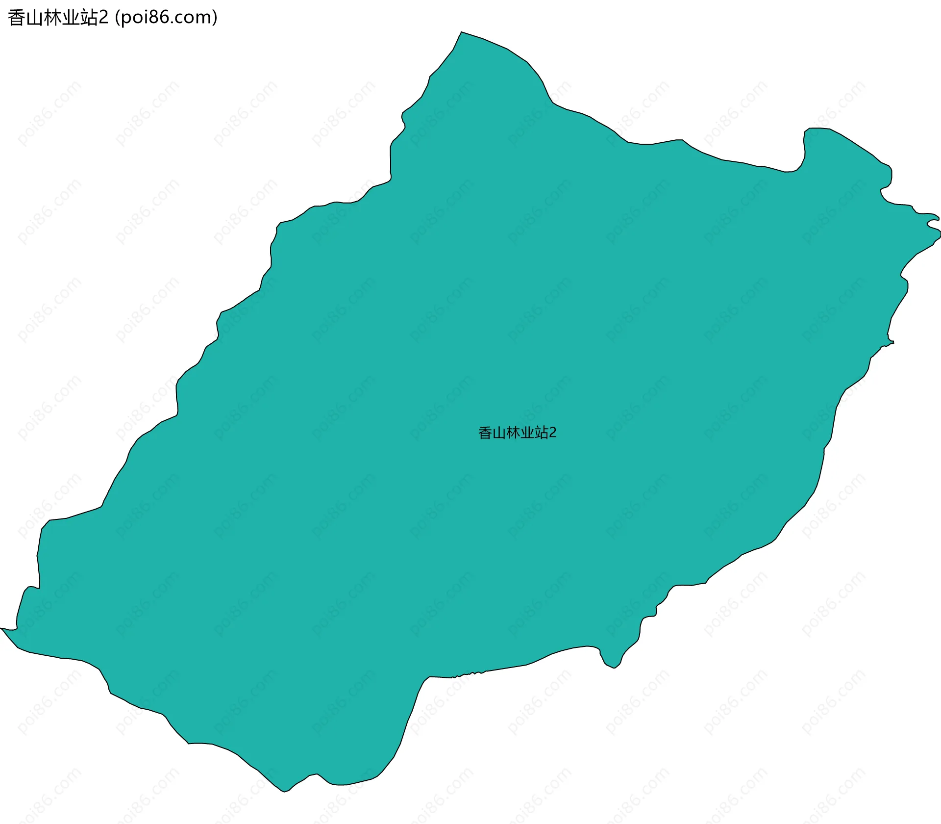 香山林业站2边界地图