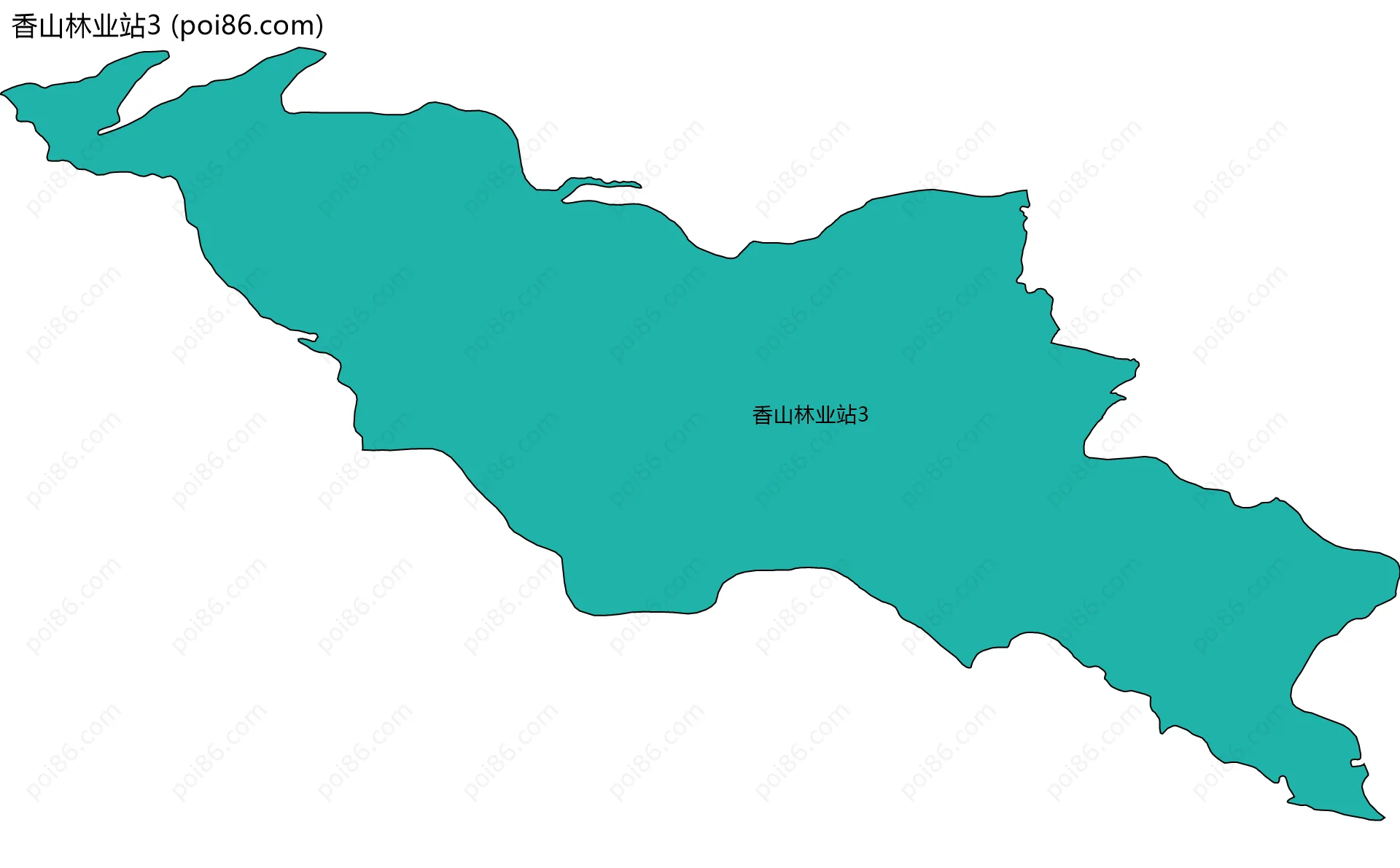 香山林业站3边界地图