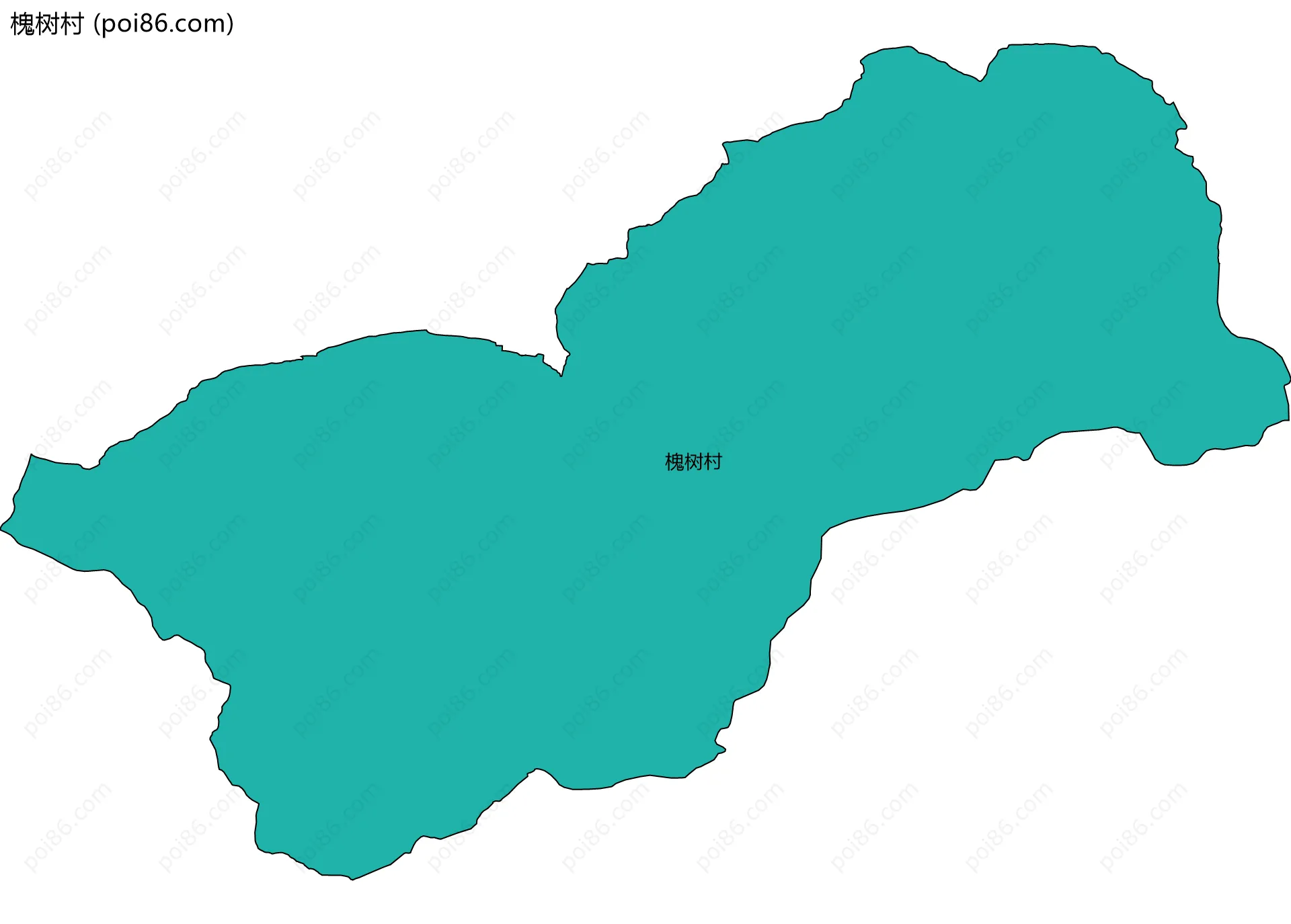 槐树村边界地图