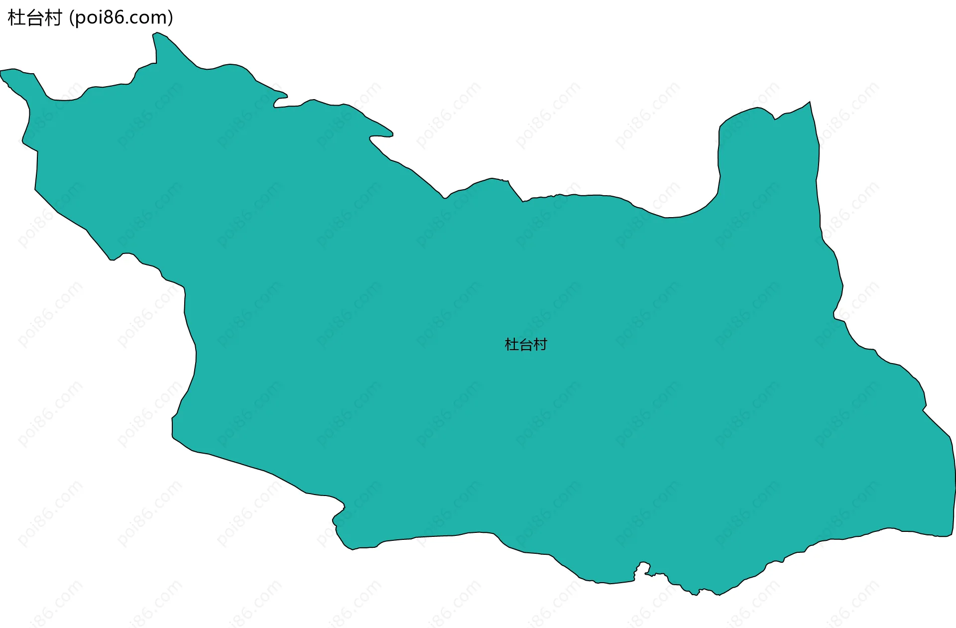 杜台村边界地图