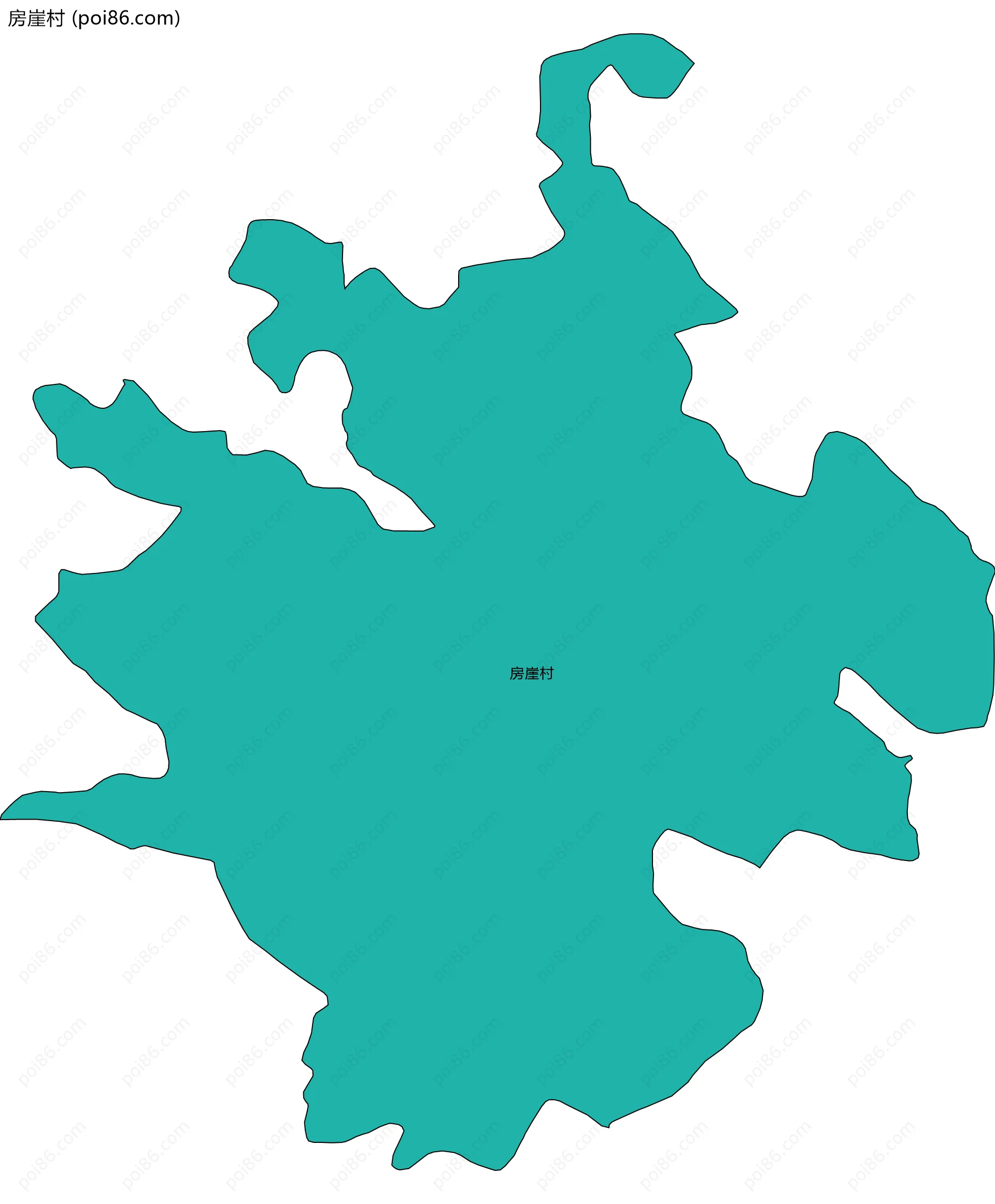 房崖村边界地图