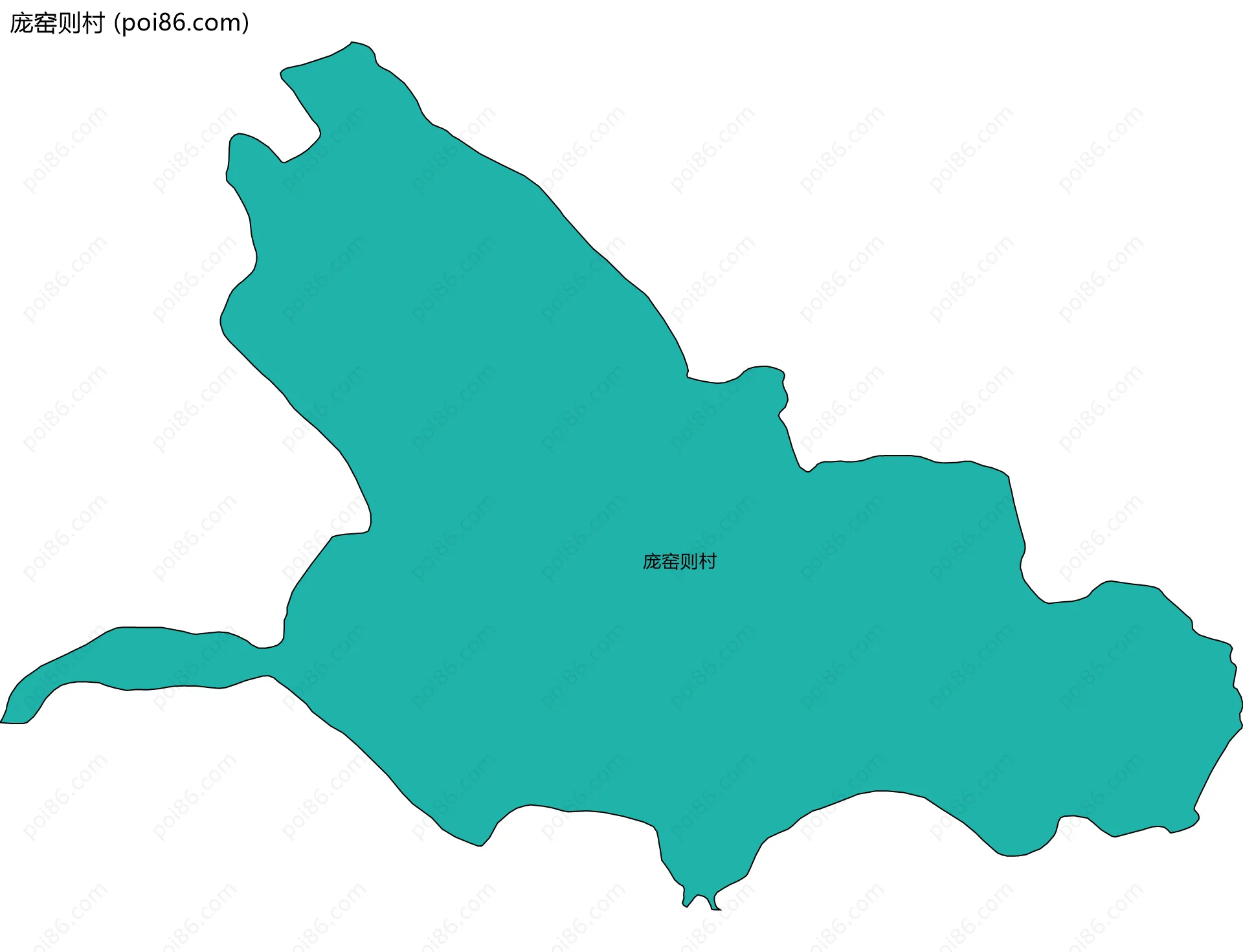 庞窑则村边界地图
