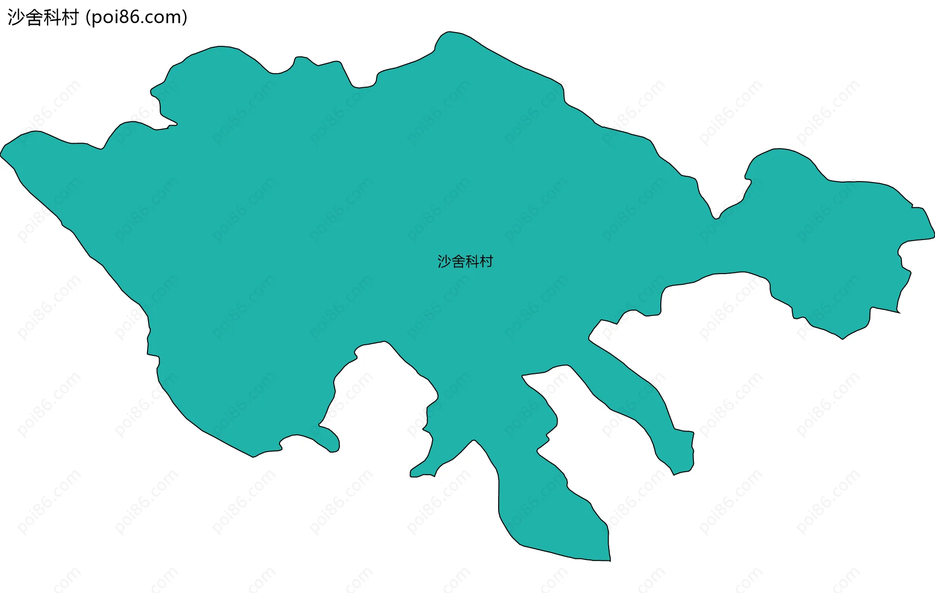 沙舍科村边界地图