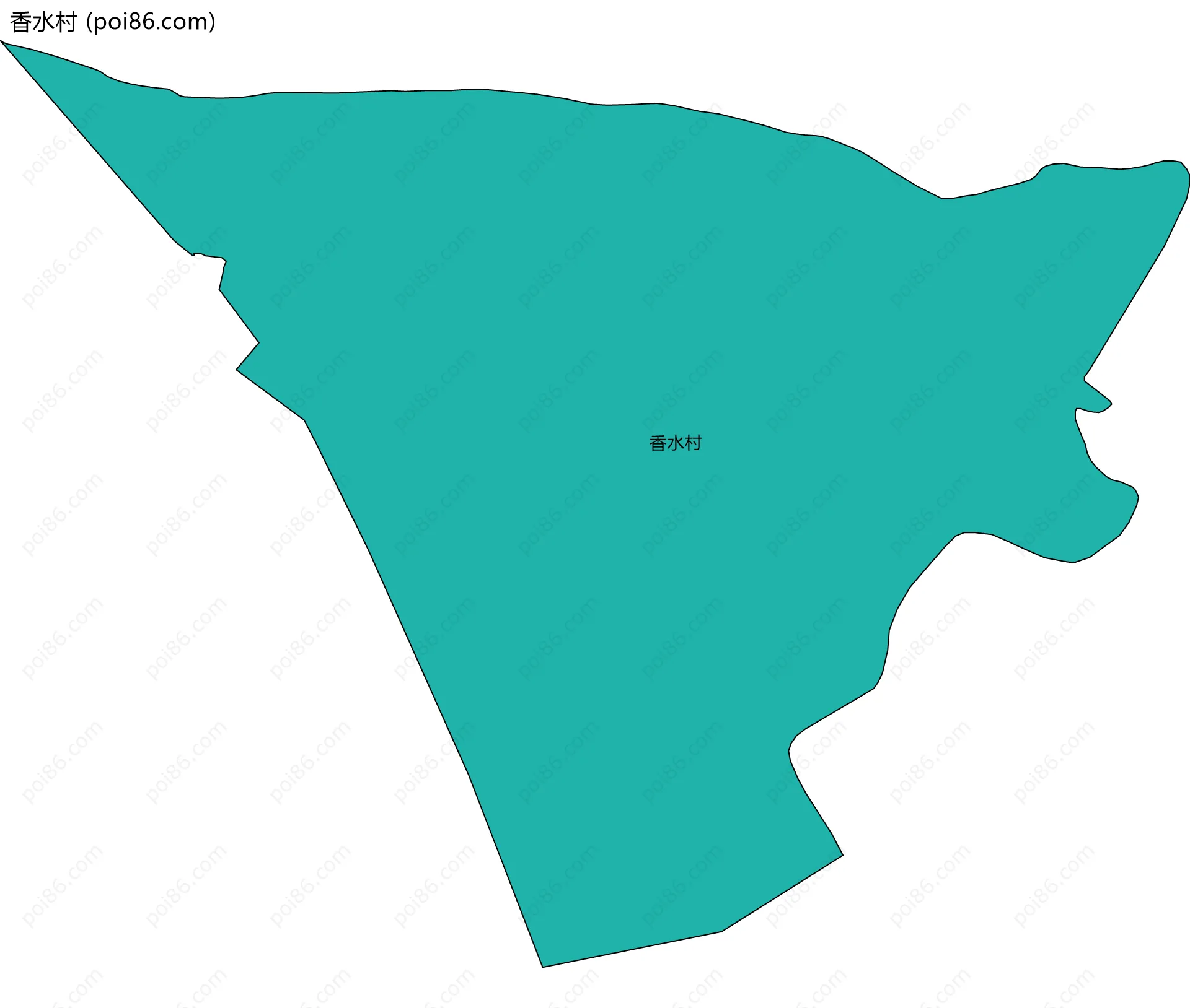 香水村边界地图