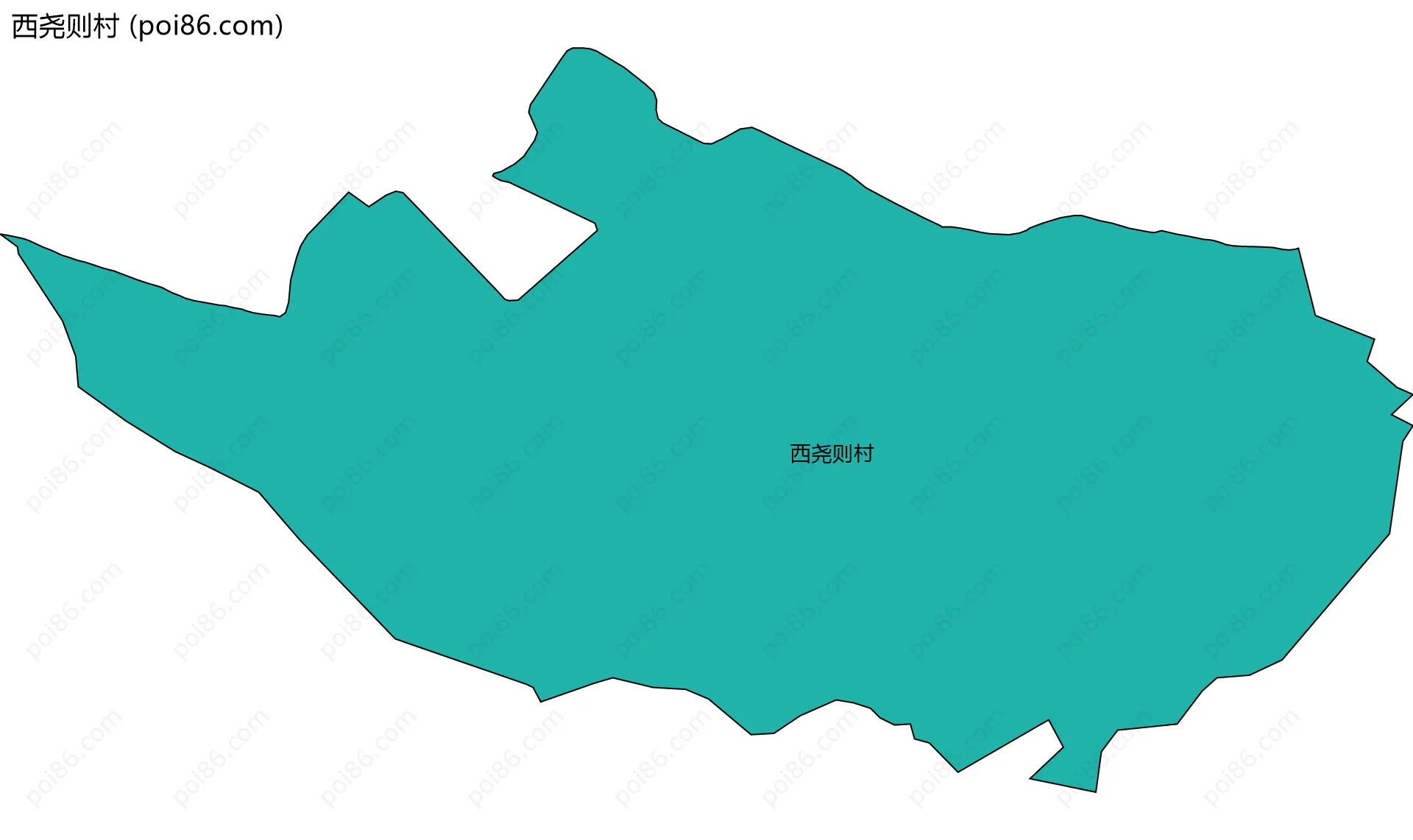 西尧则村边界地图