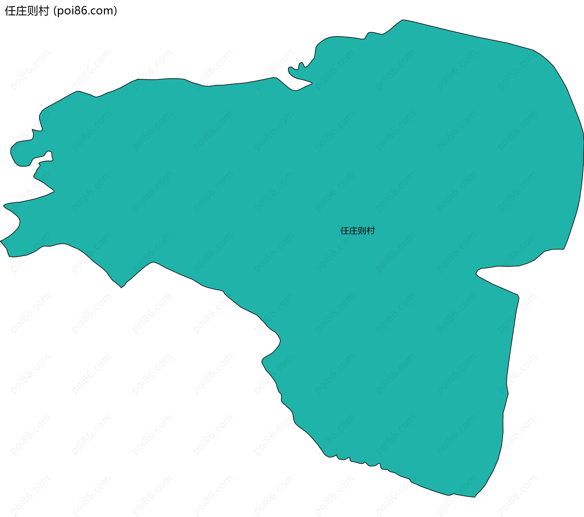 任庄则村边界地图