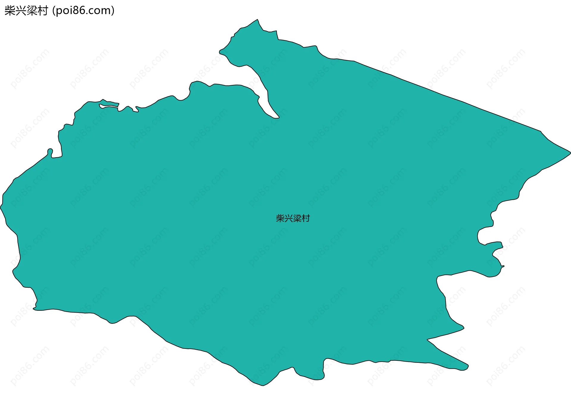 柴兴梁村边界地图