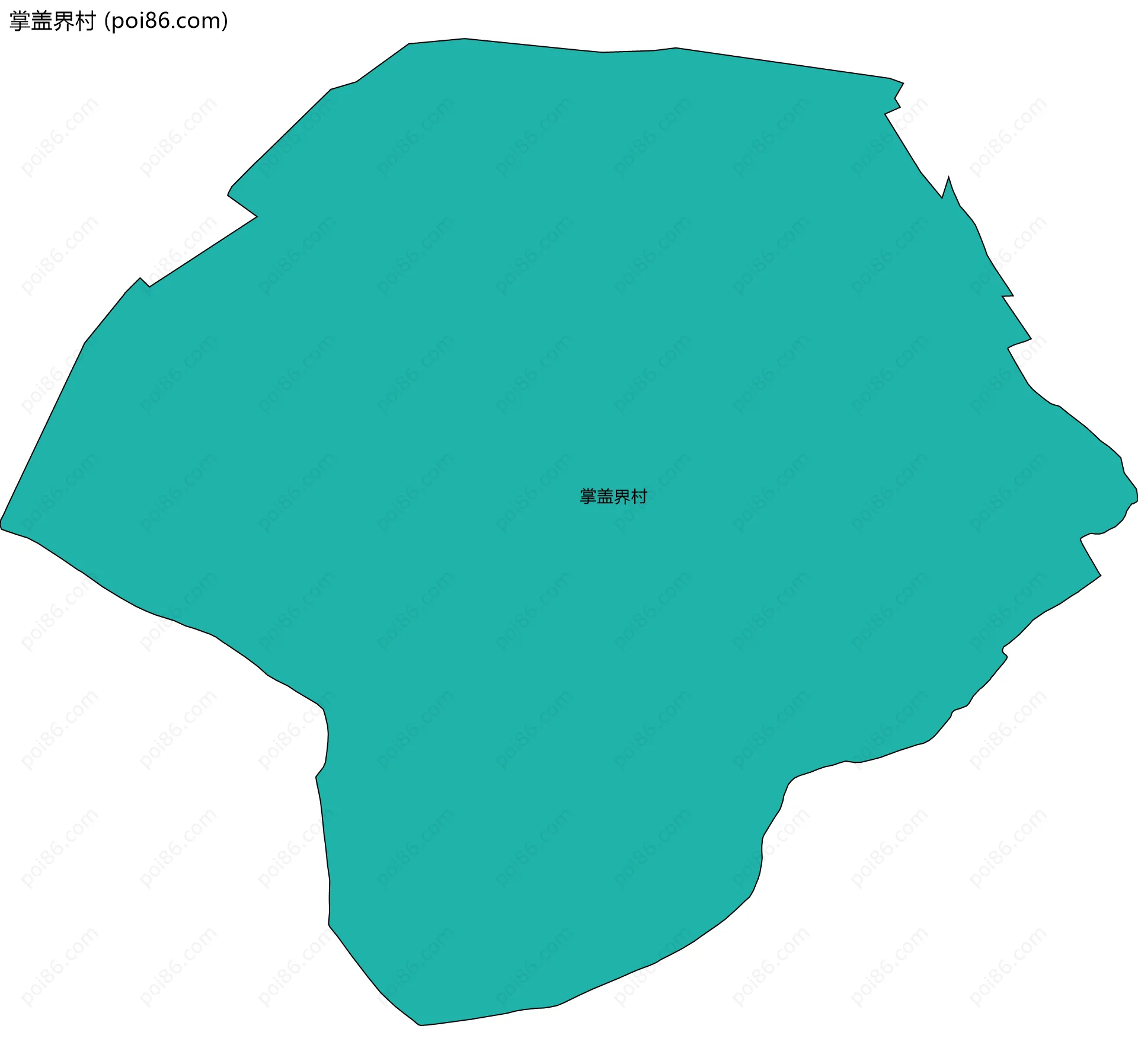掌盖界村边界地图