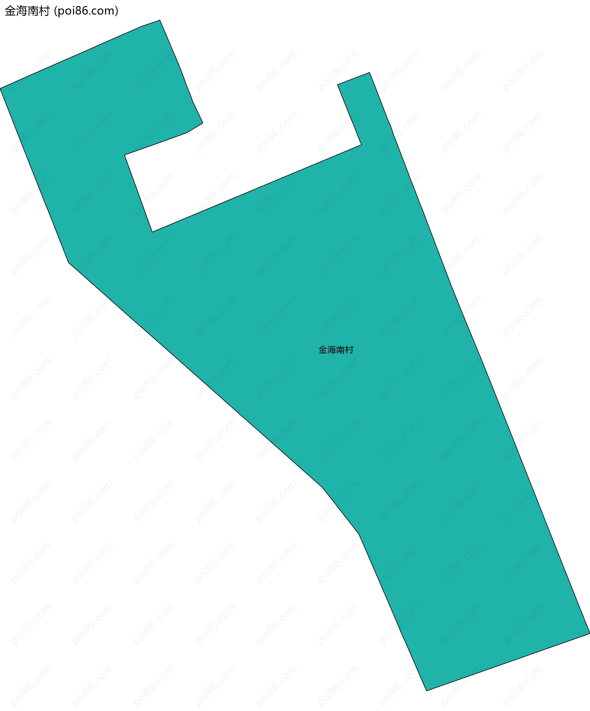 金海南村边界地图