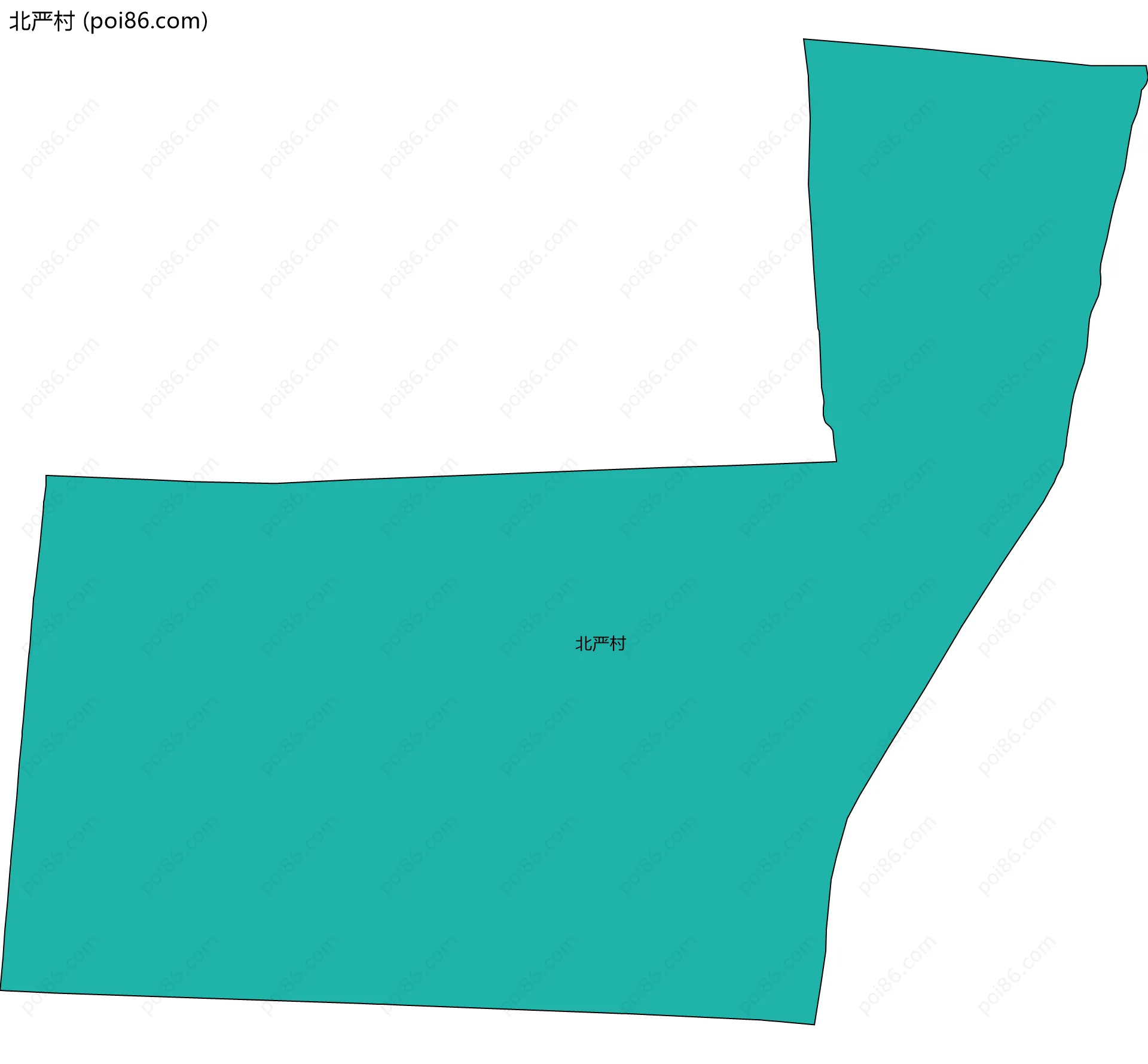北严村边界地图