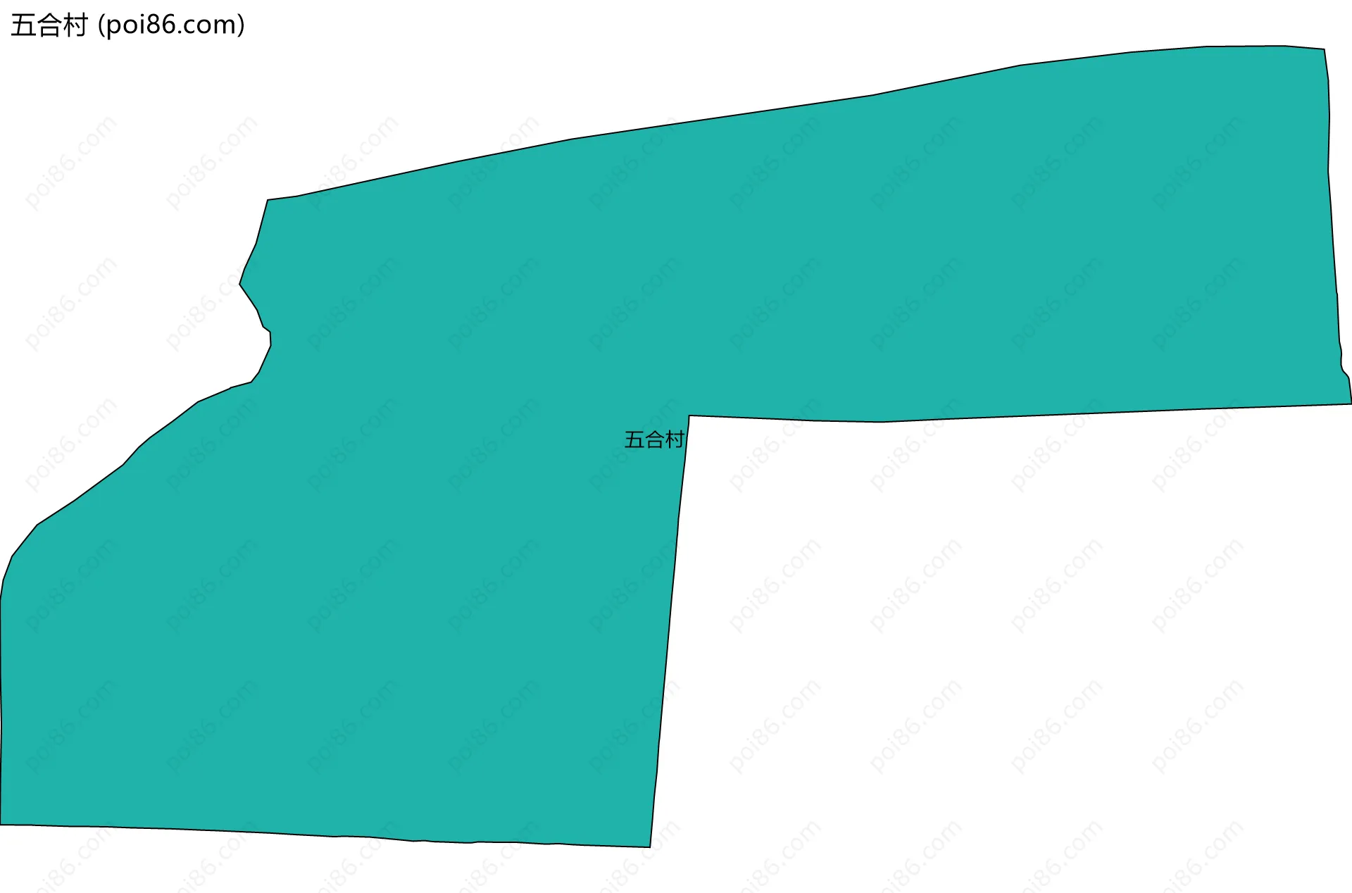 五合村边界地图