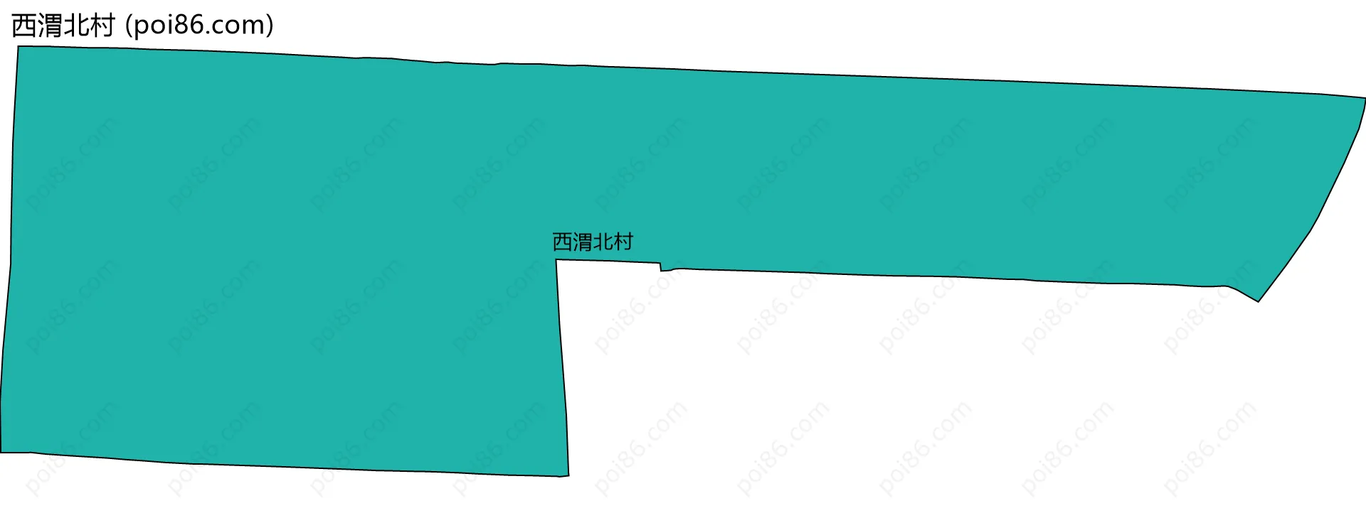 西渭北村边界地图