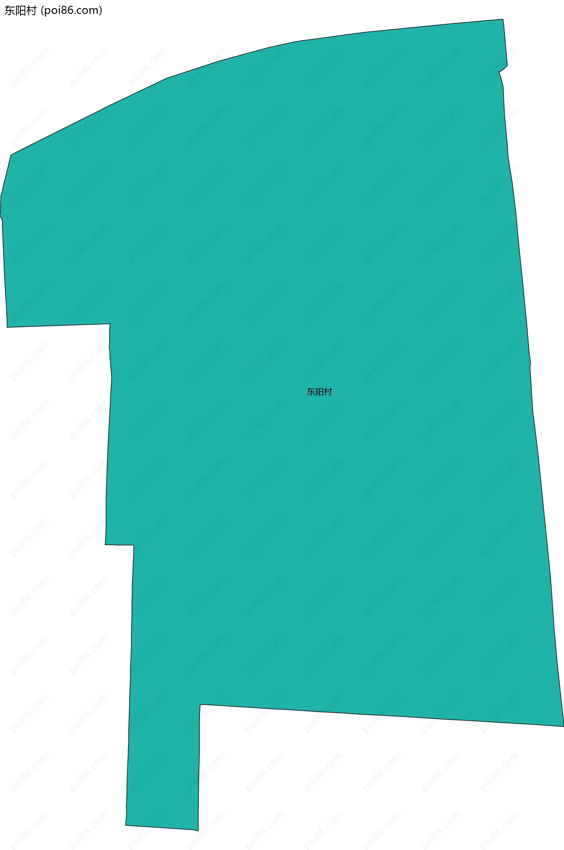 东阳村边界地图