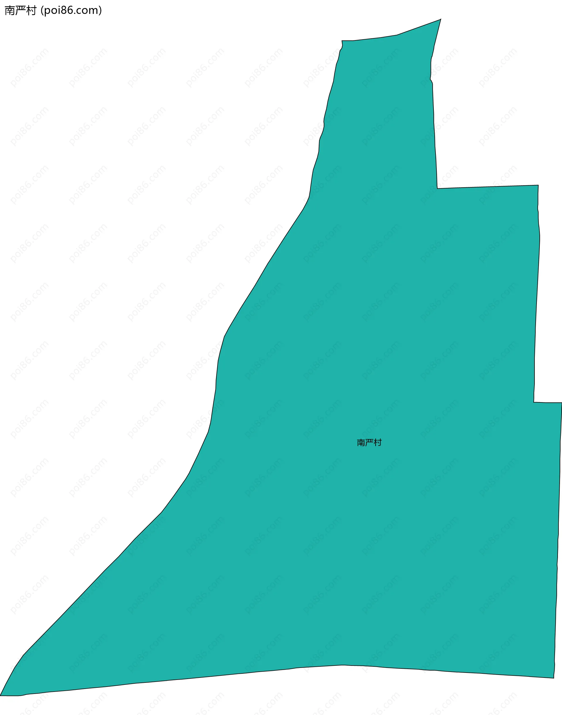 南严村边界地图