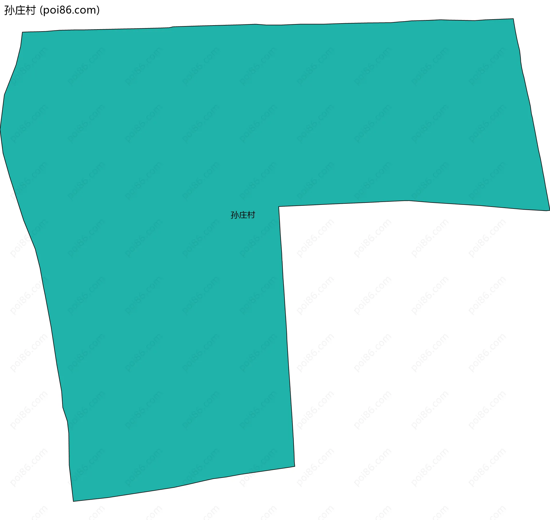 孙庄村边界地图