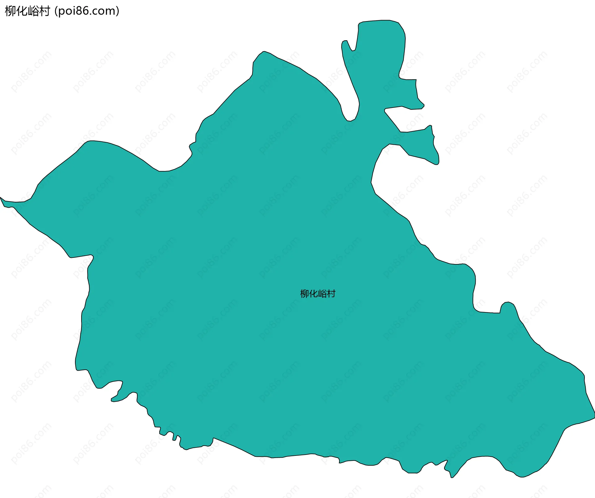 柳化峪村边界地图