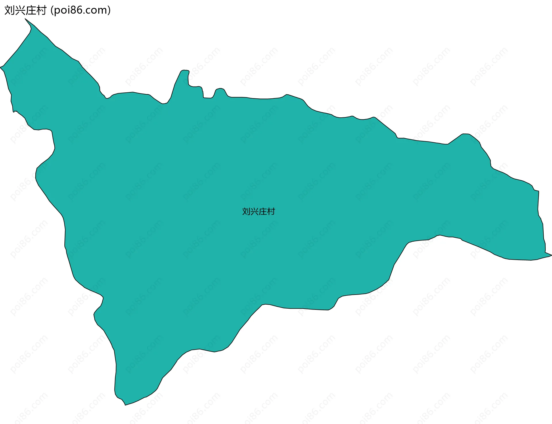 刘兴庄村边界地图