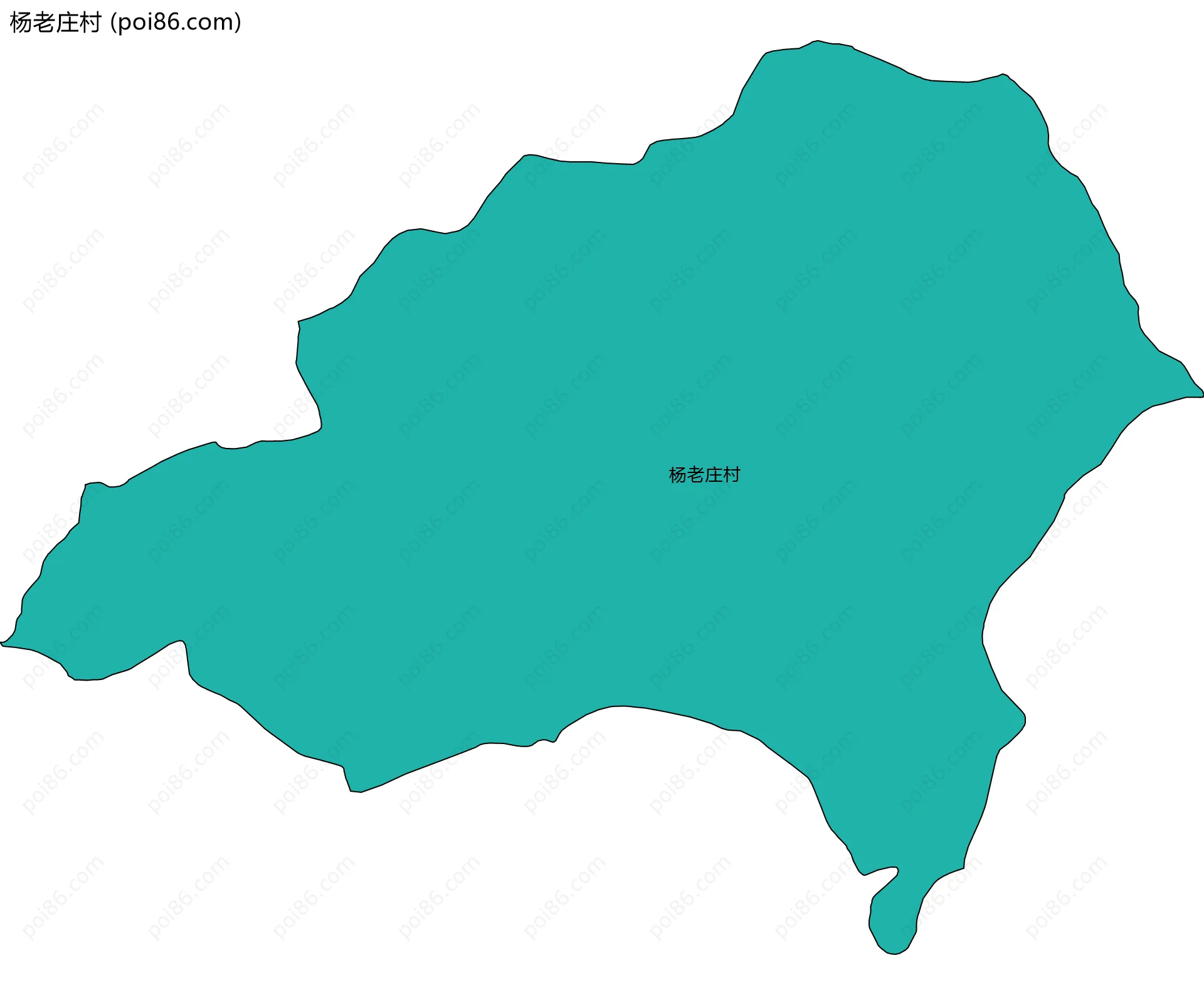 杨老庄村边界地图