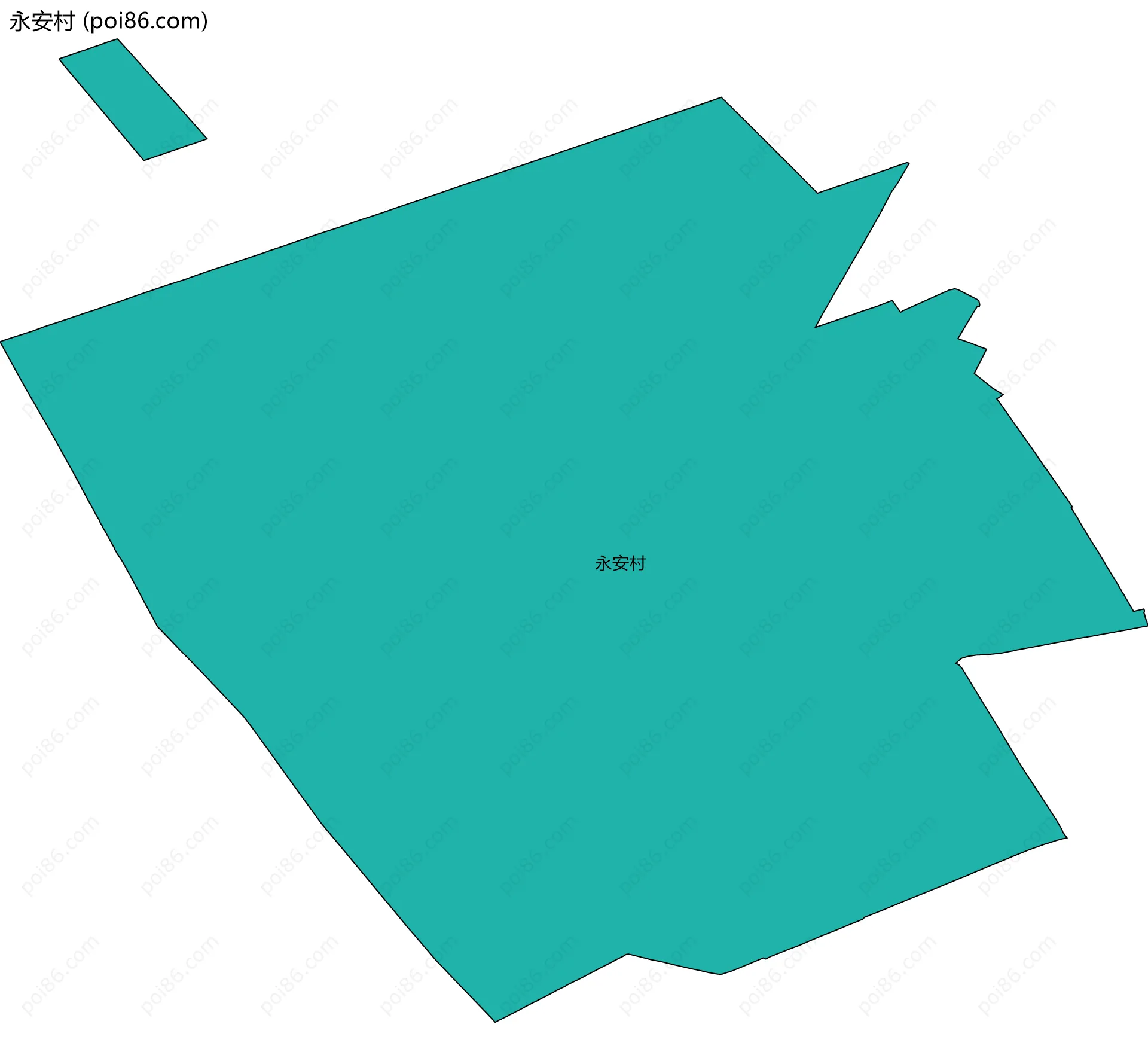 永安村边界地图