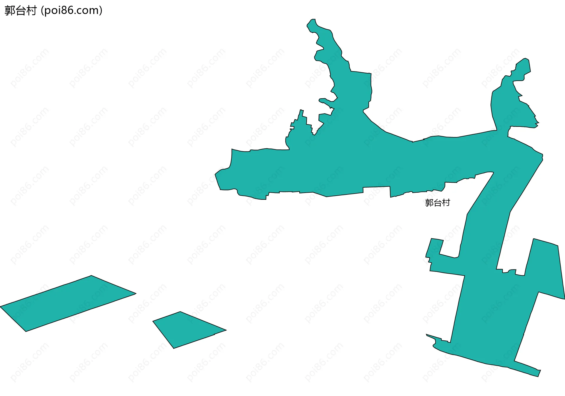 郭台村边界地图