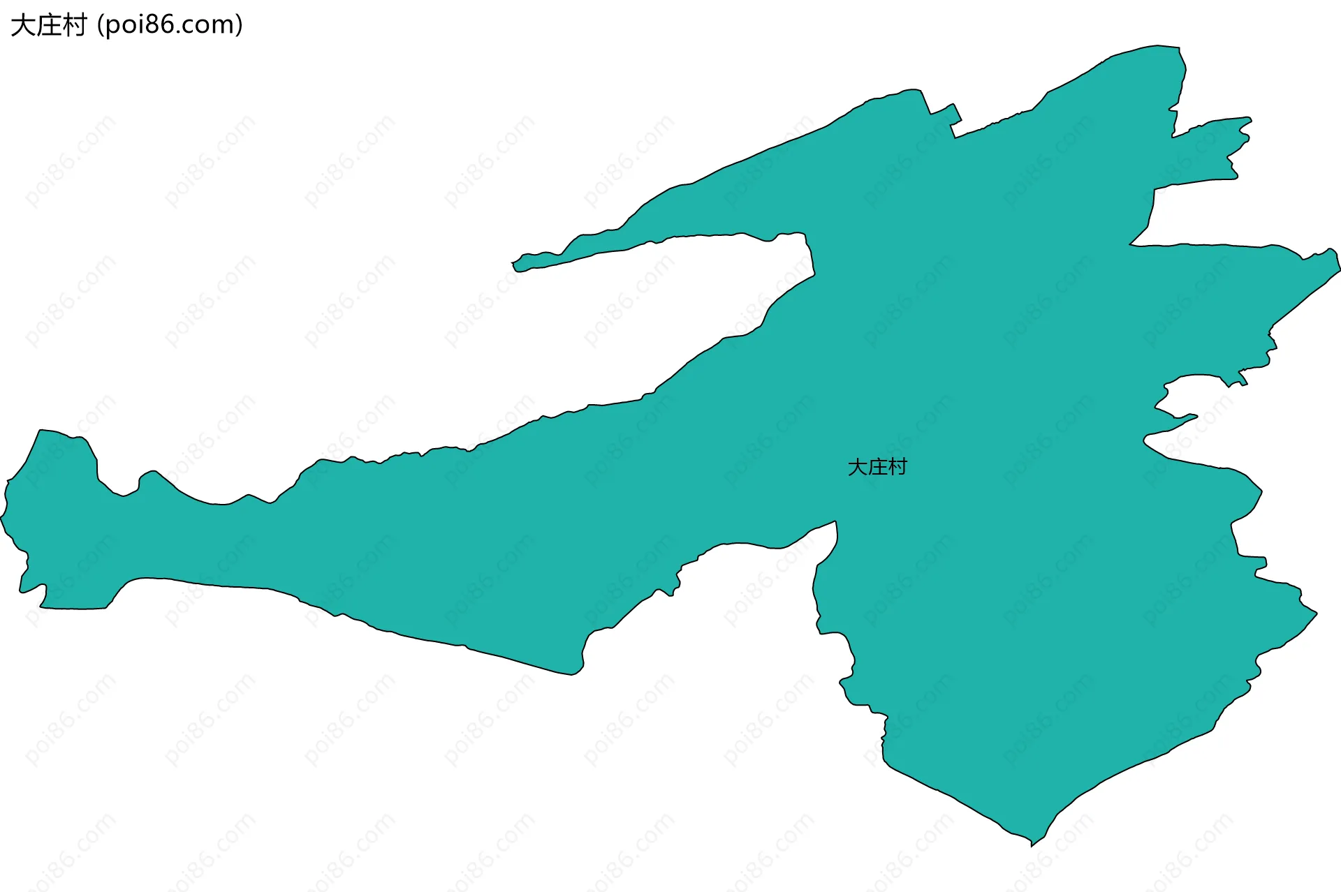 大庄村边界地图