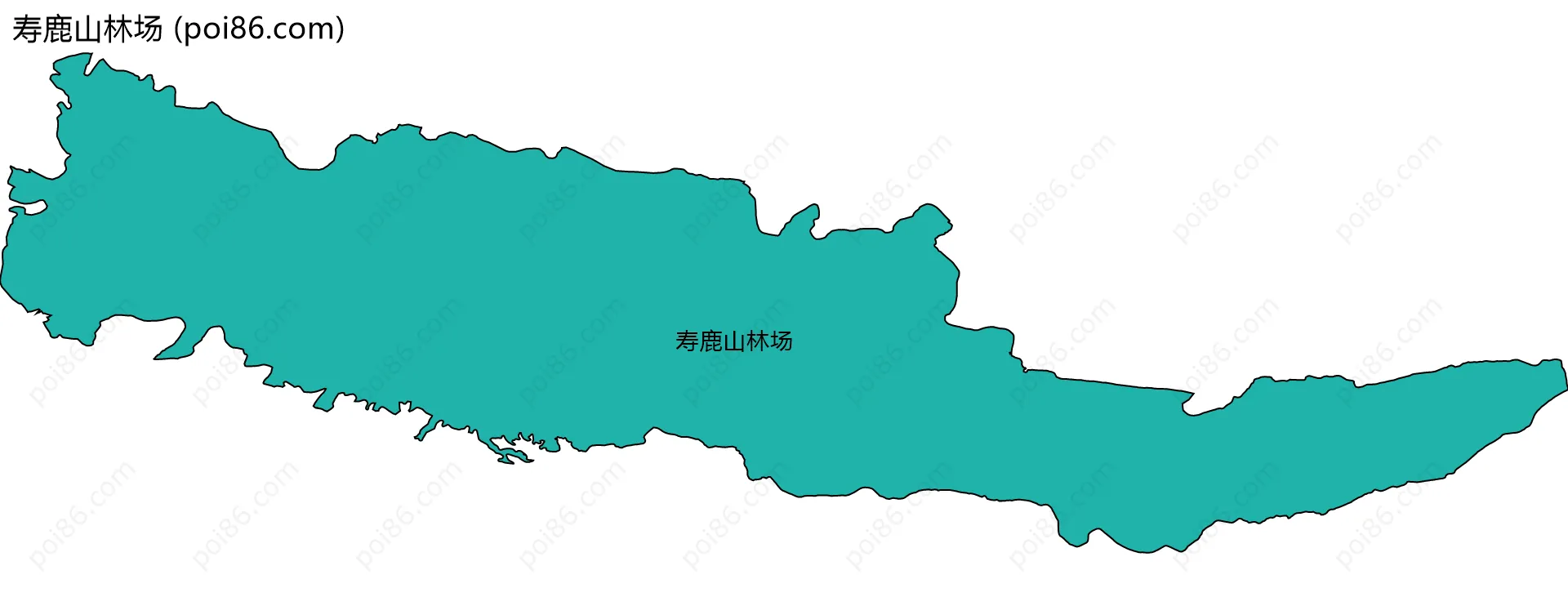 寿鹿山林场边界地图