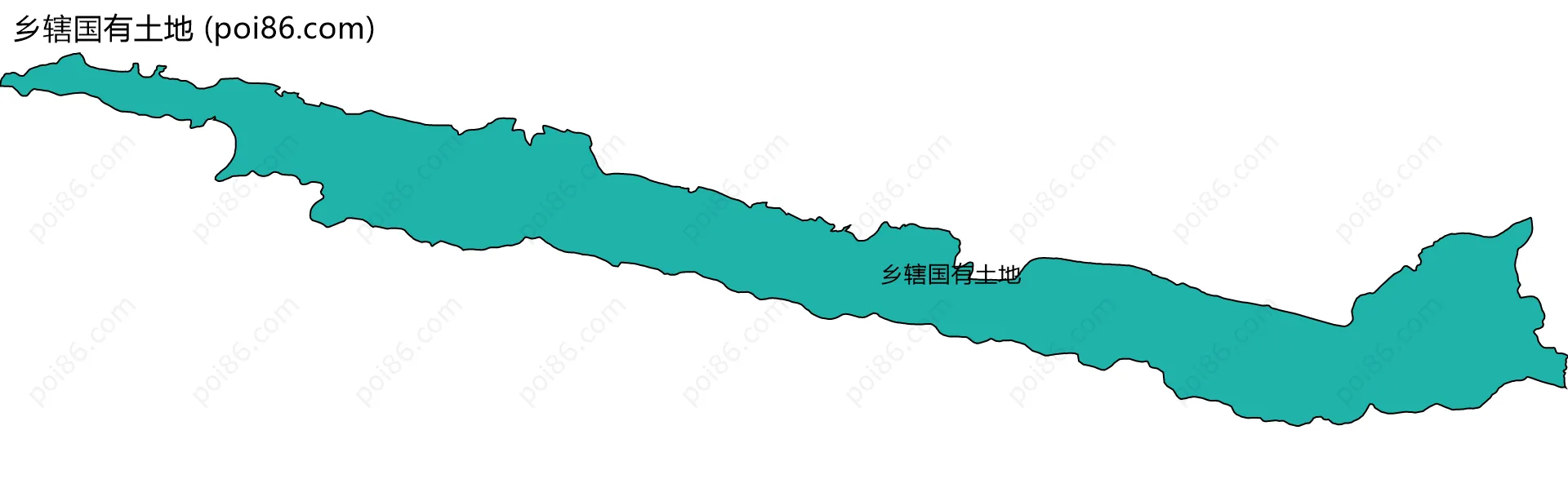乡辖国有土地边界地图