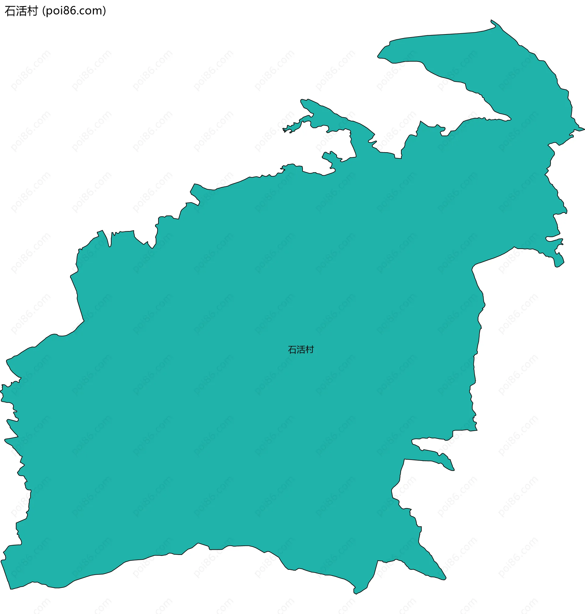 石活村边界地图