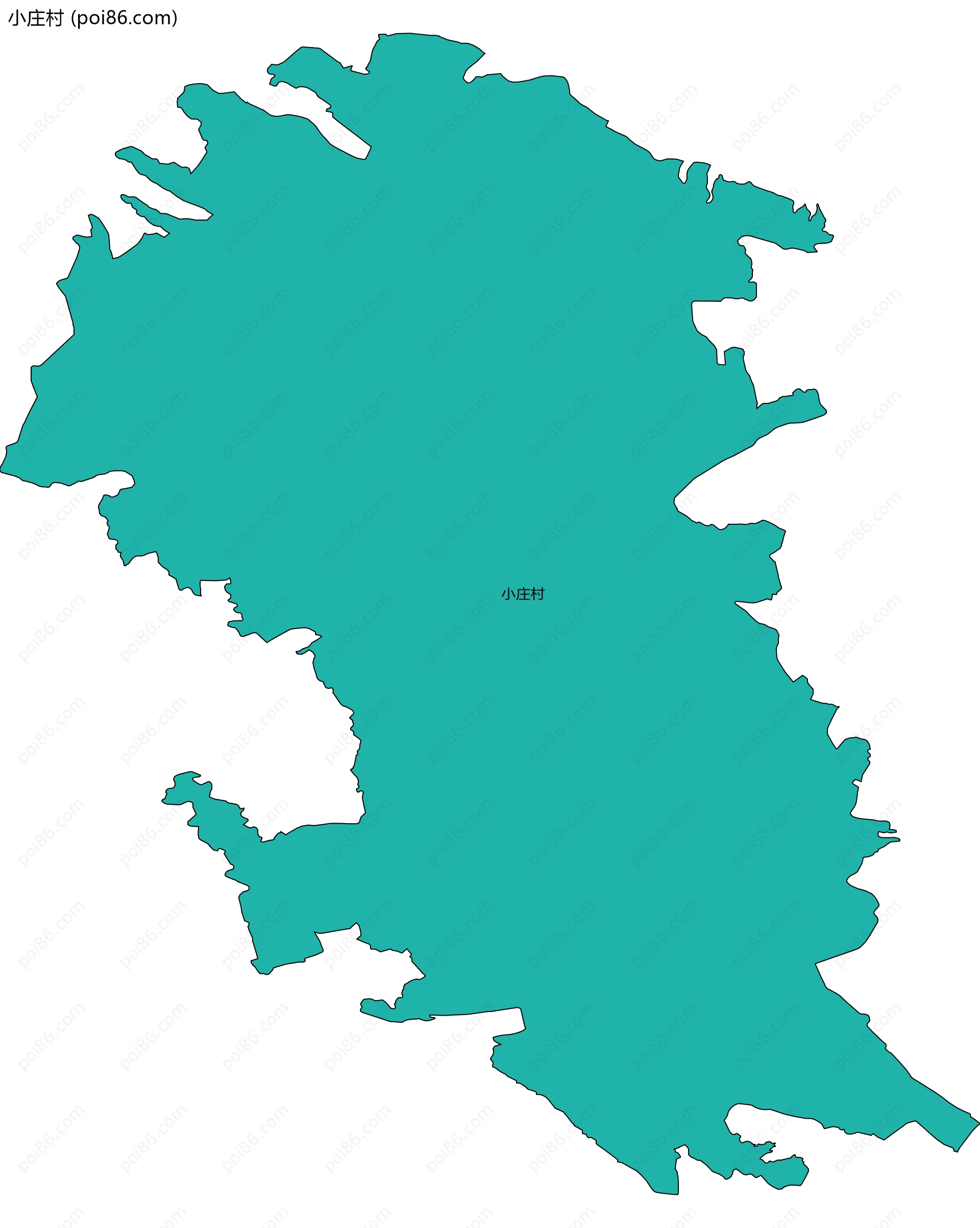 小庄村边界地图
