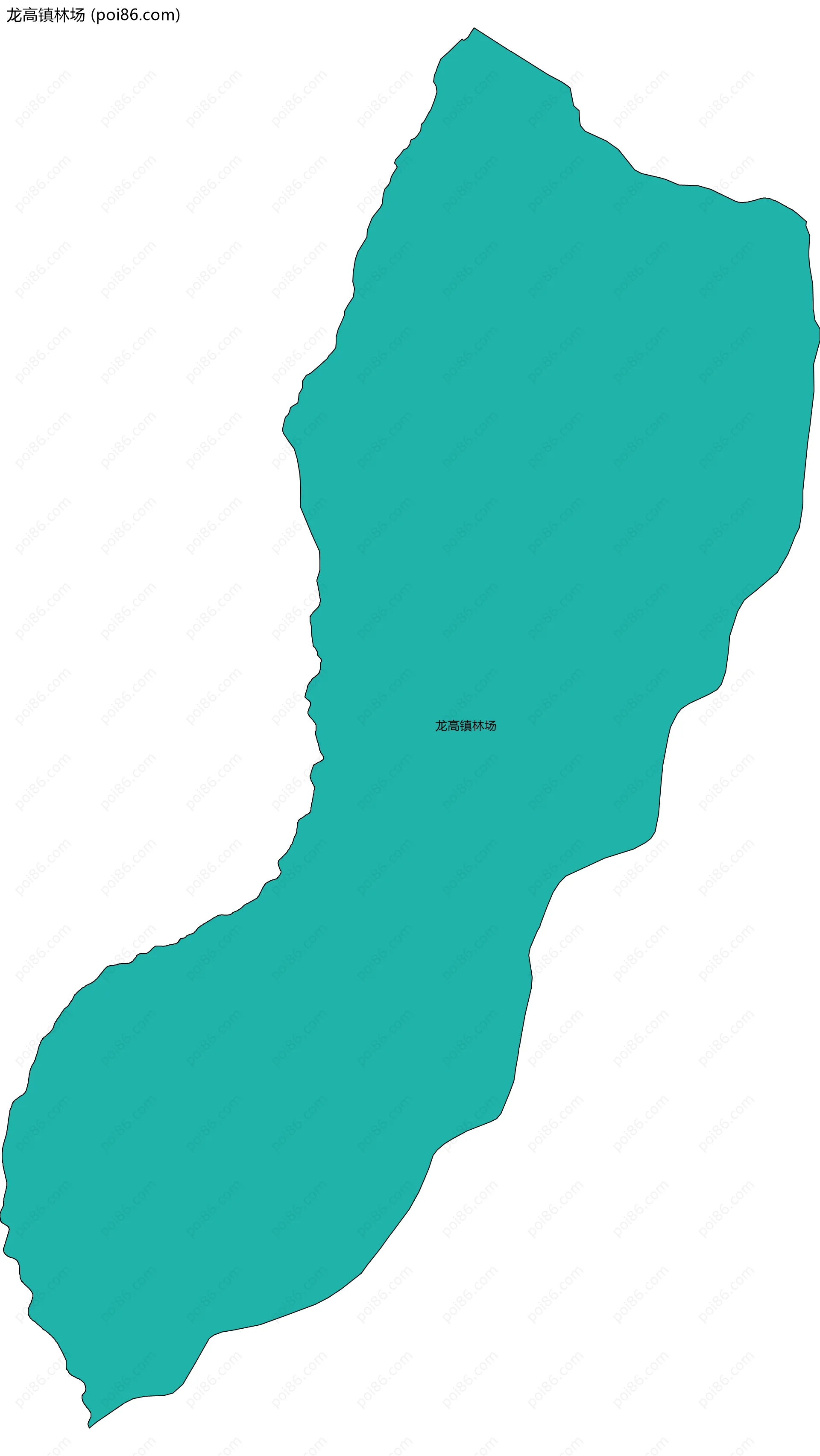 龙高镇林场边界地图