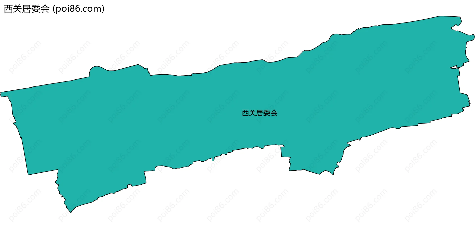 西关居委会边界地图