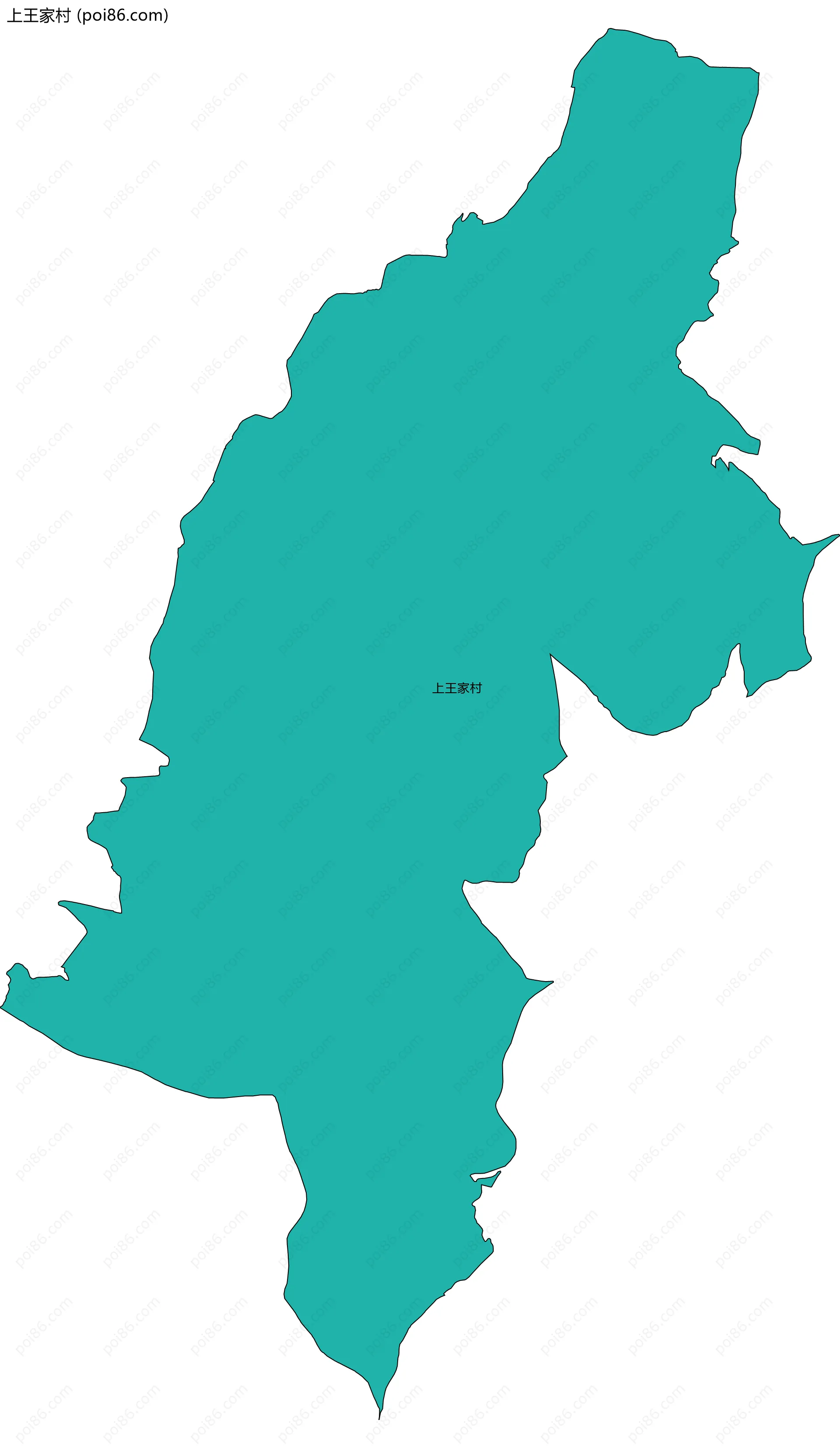 上王家村边界地图