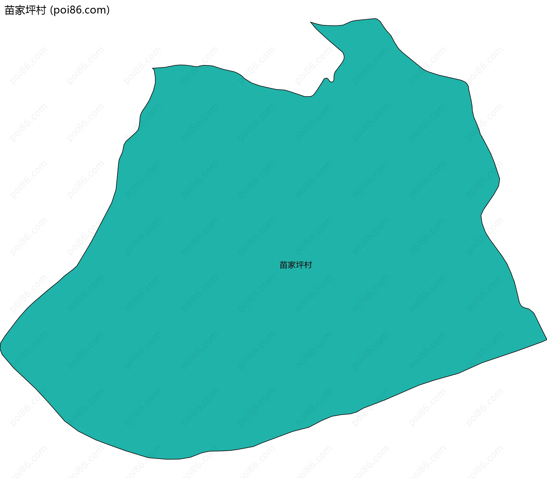 苗家坪村边界地图