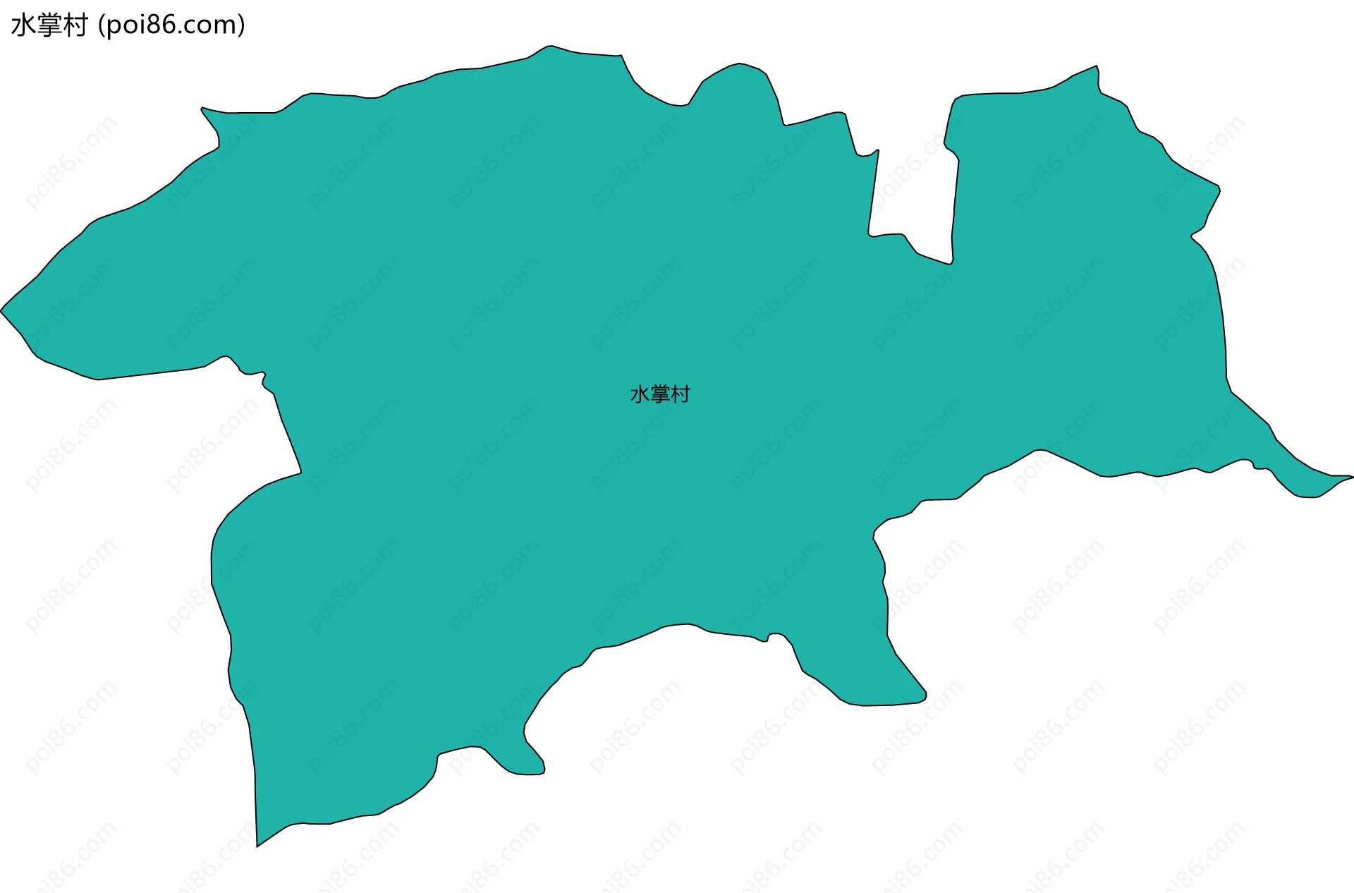 水掌村边界地图