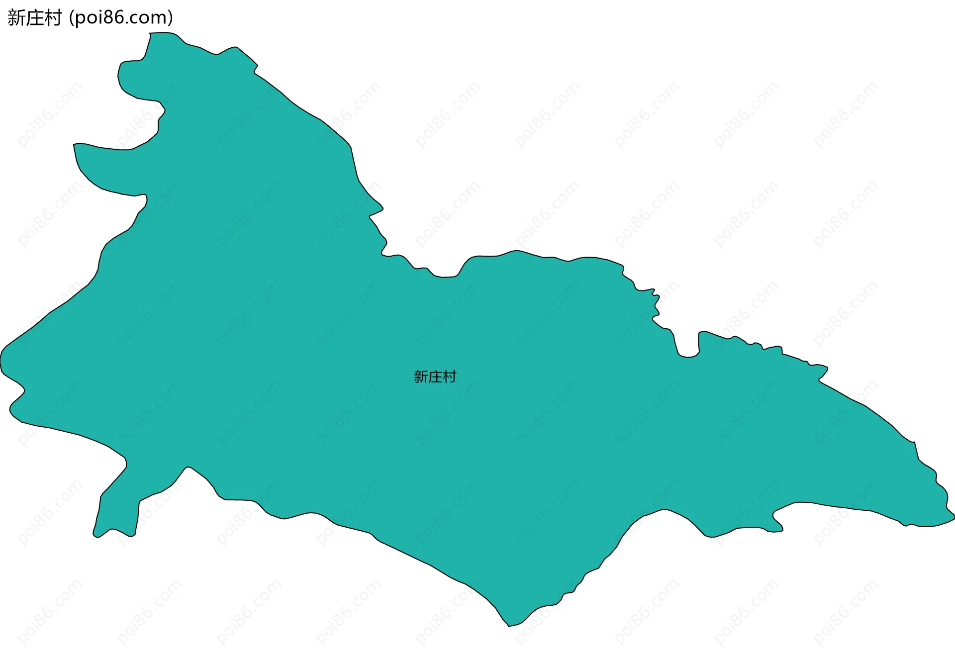 新庄村边界地图