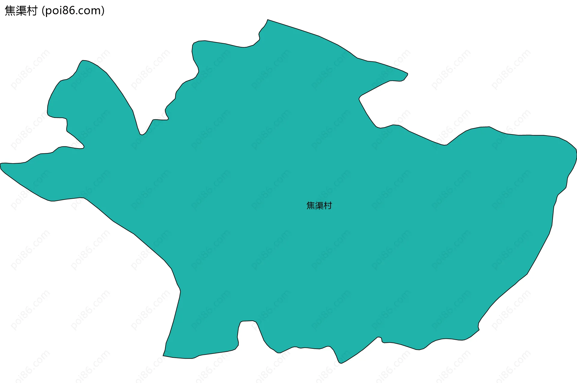 焦渠村边界地图