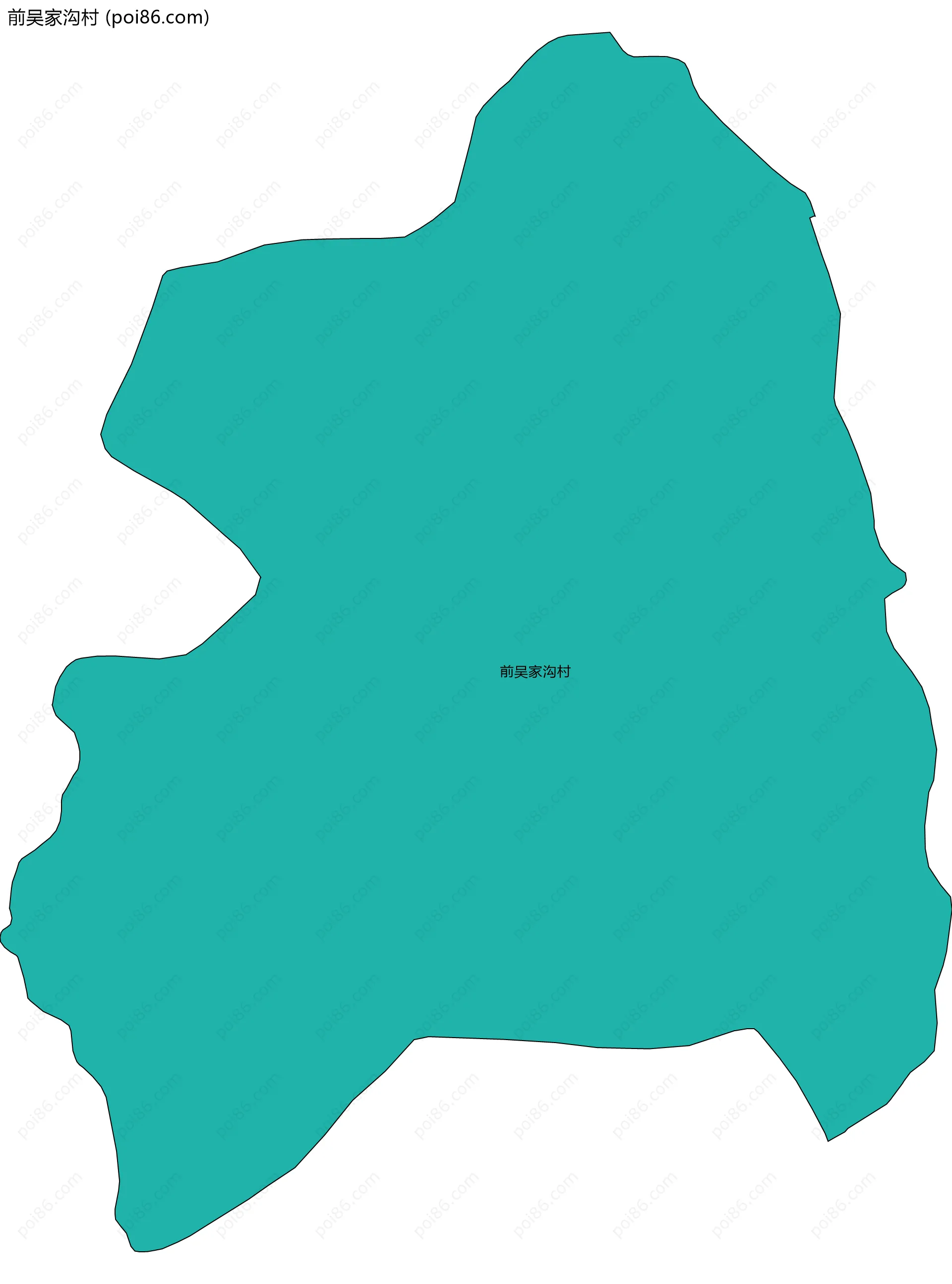 前吴家沟村边界地图