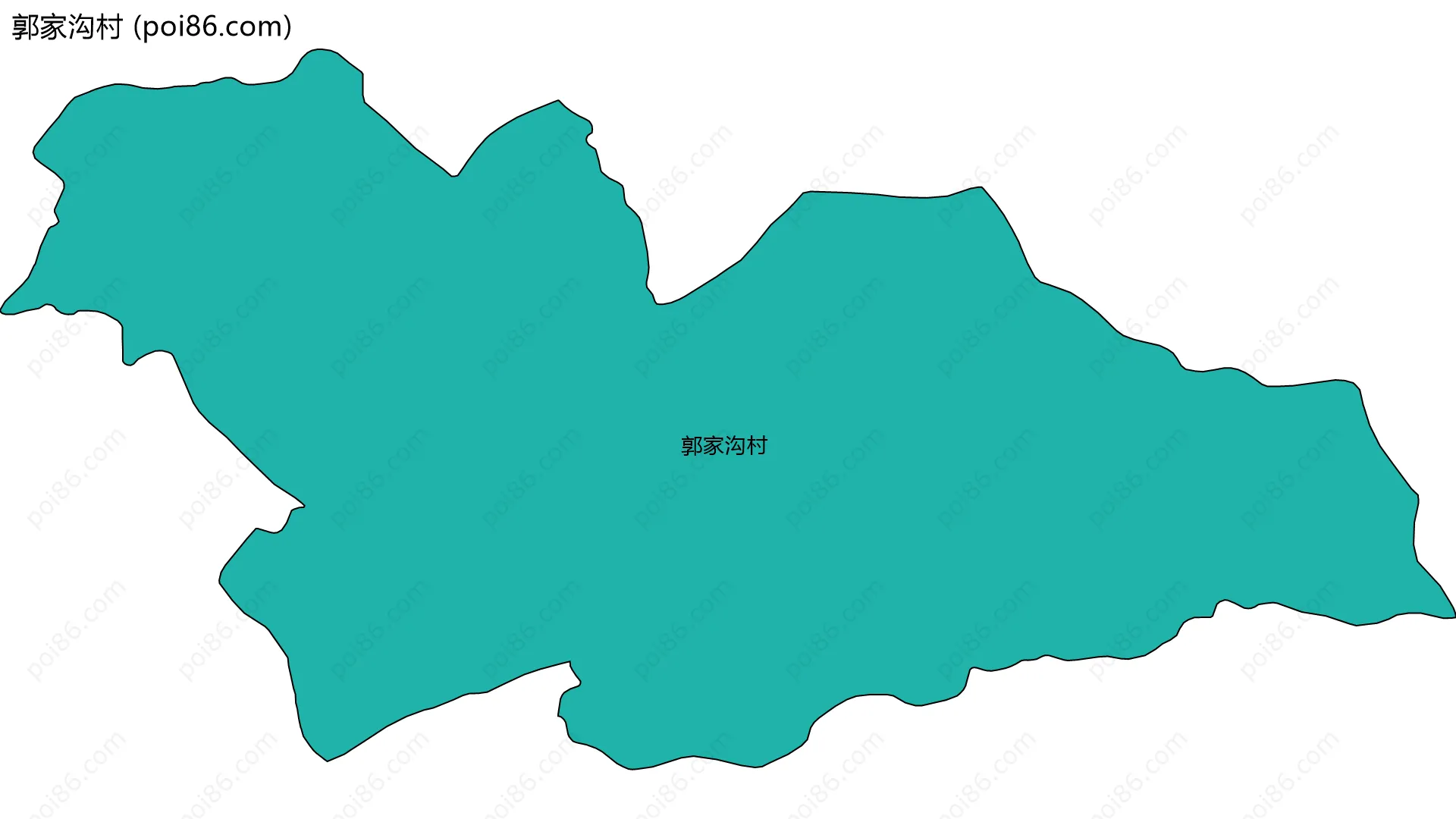 郭家沟村边界地图