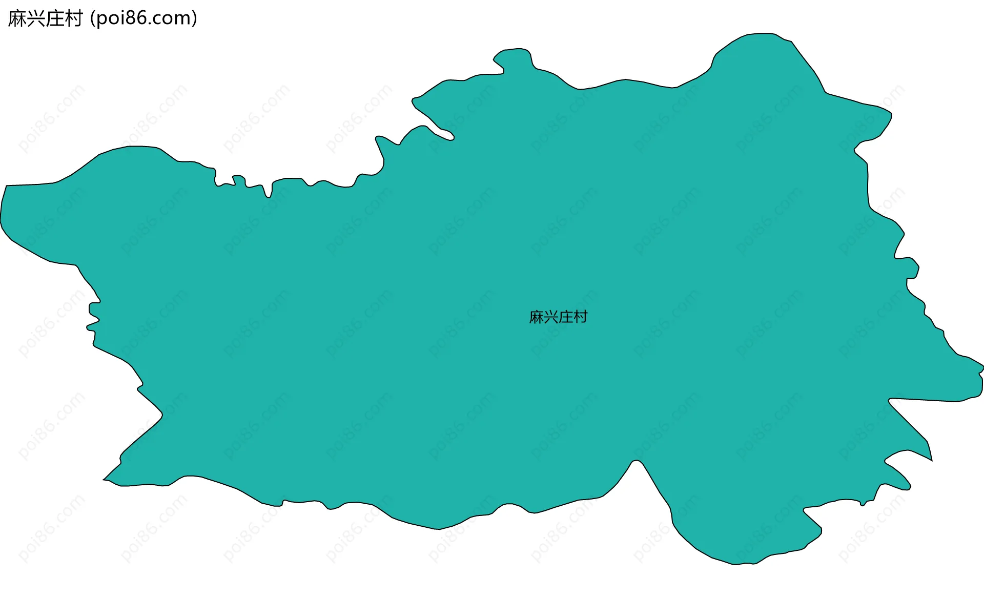 麻兴庄村边界地图