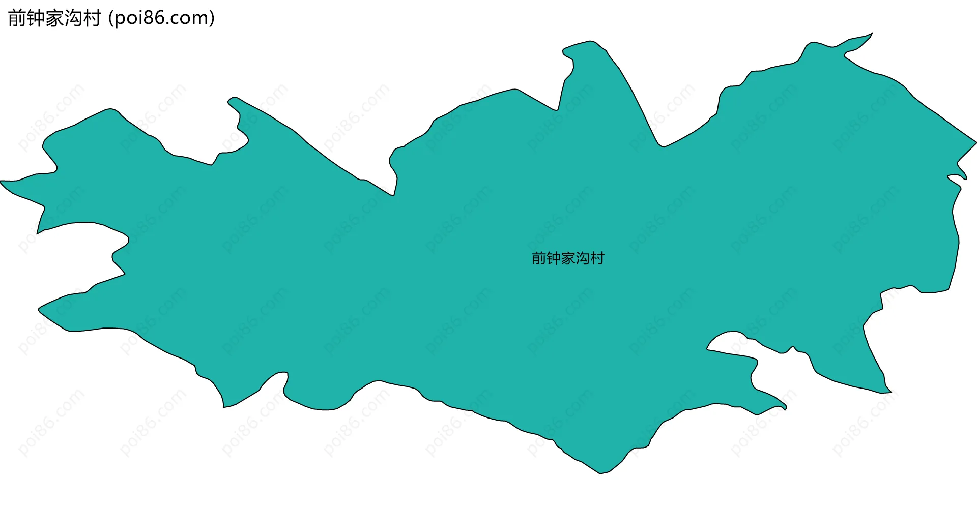 前钟家沟村边界地图