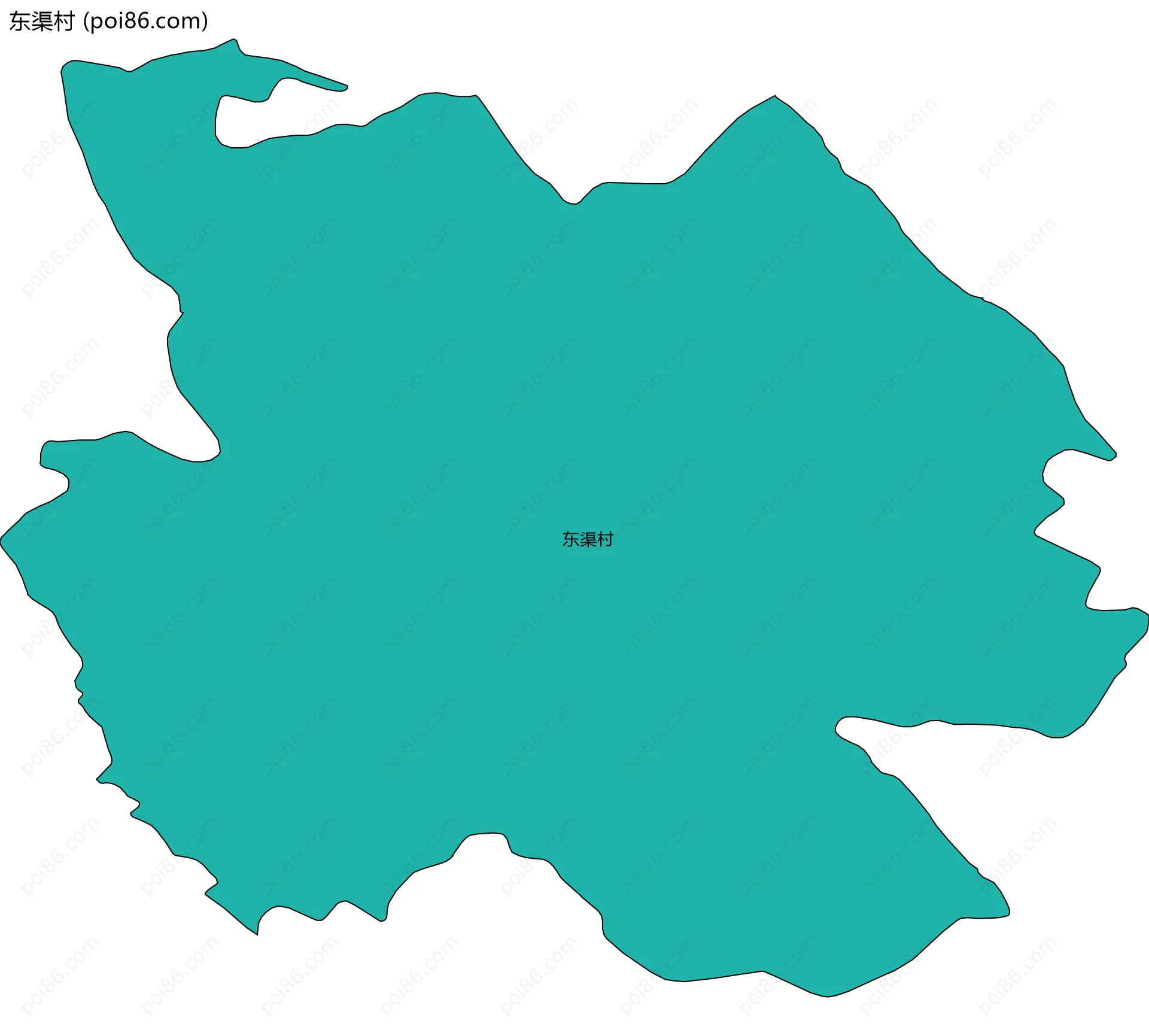 东渠村边界地图