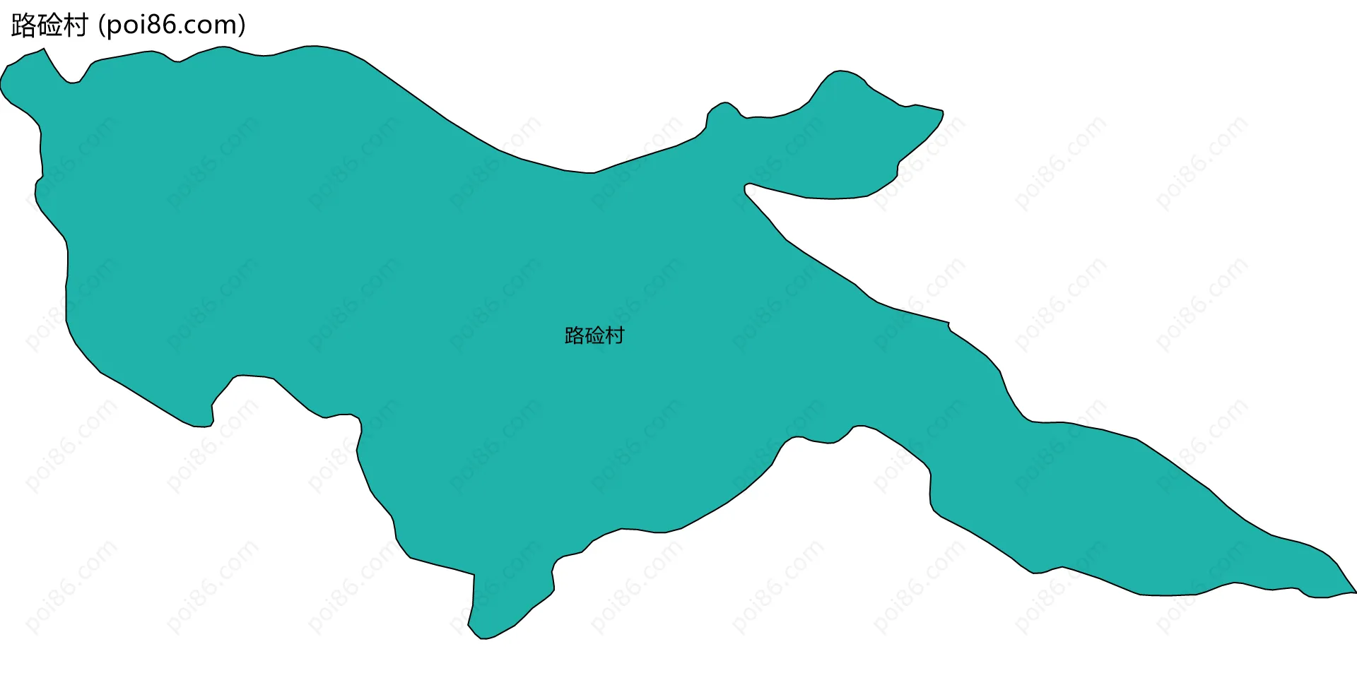 路硷村边界地图