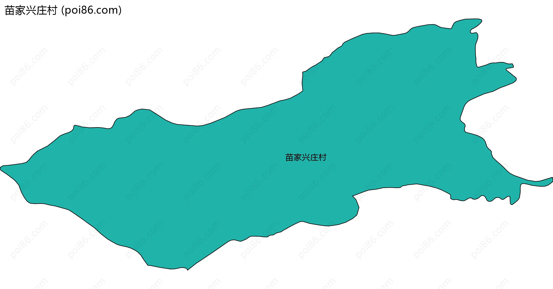 苗家兴庄村边界地图