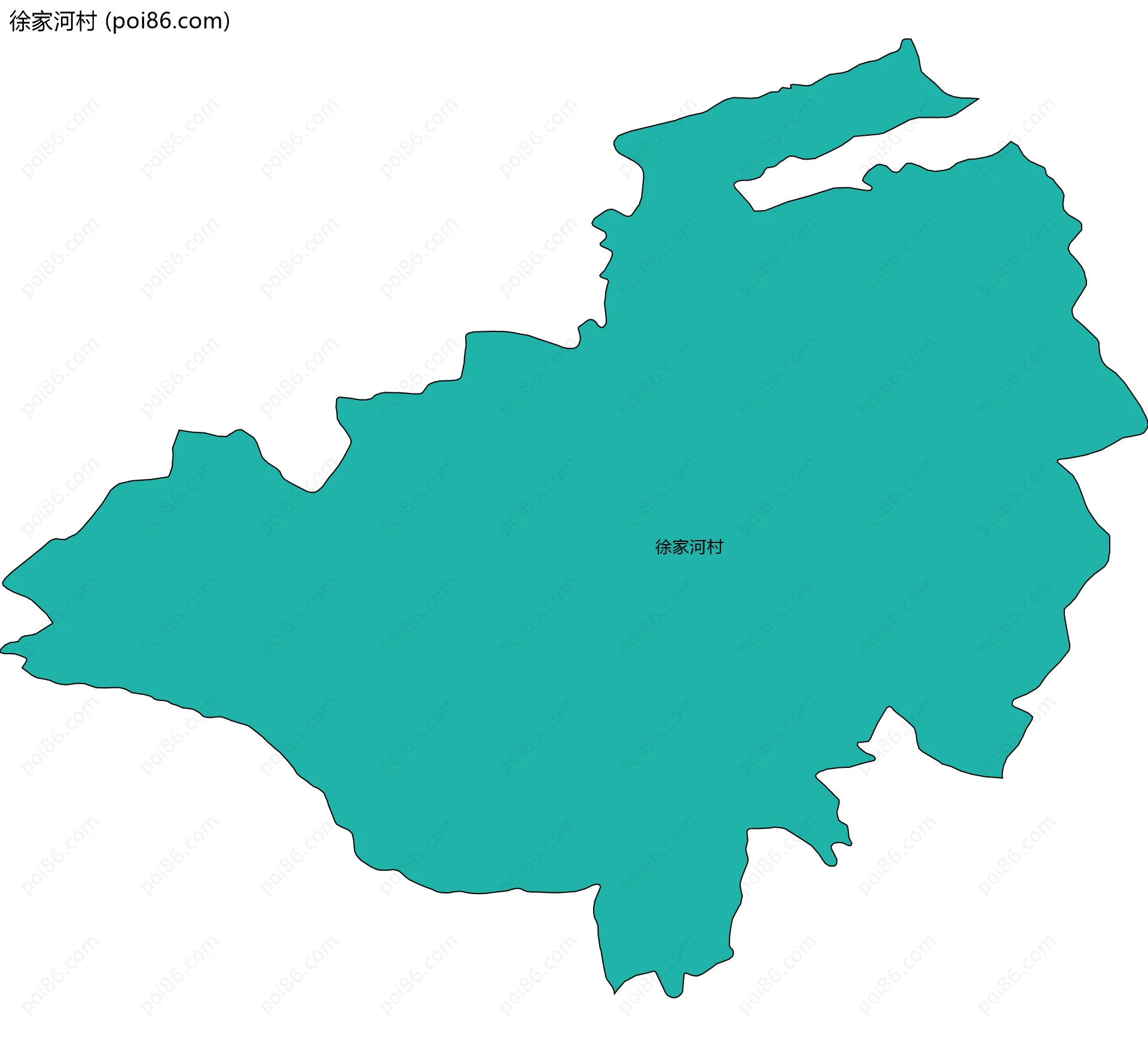 徐家河村边界地图