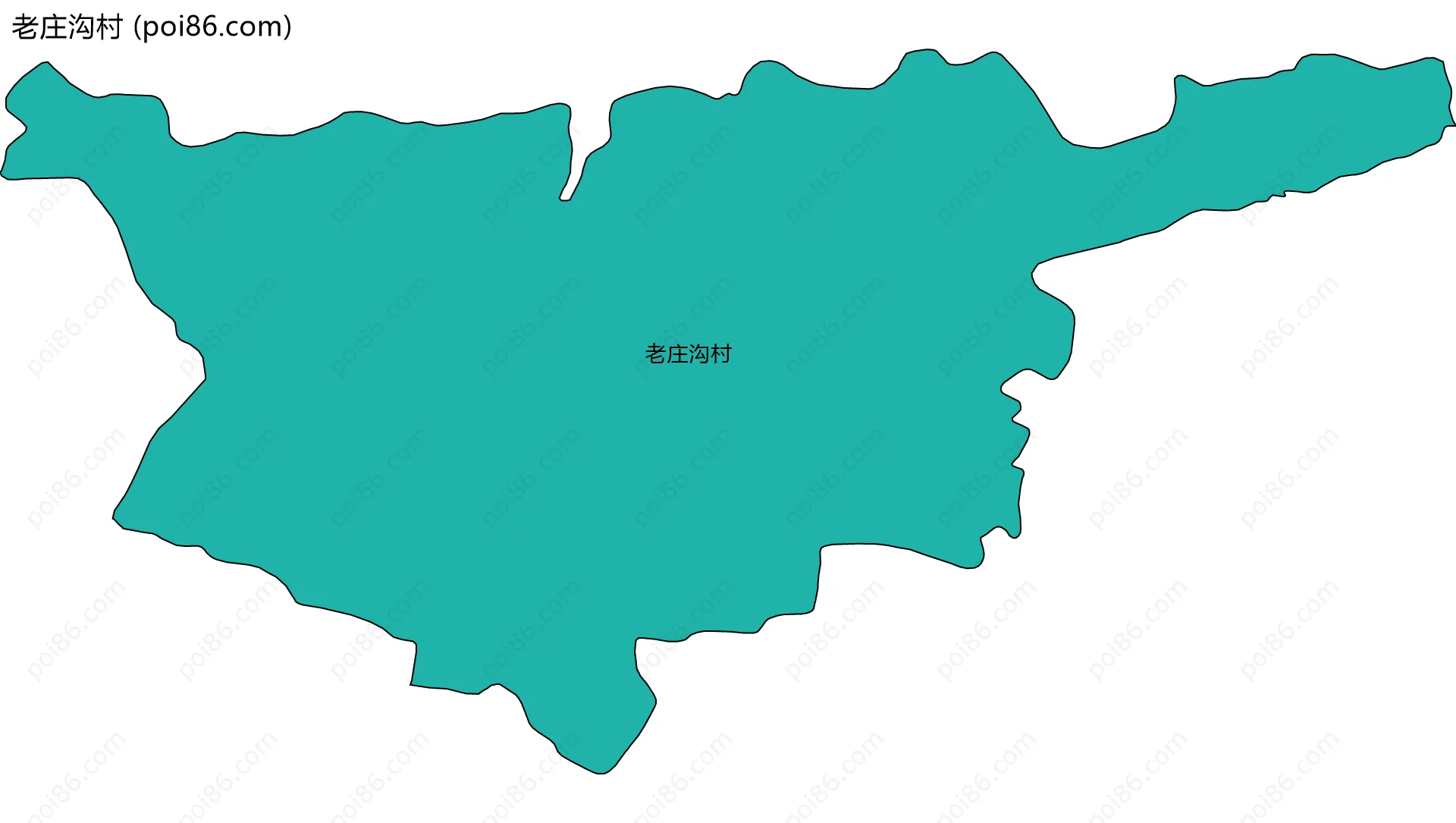 老庄沟村边界地图