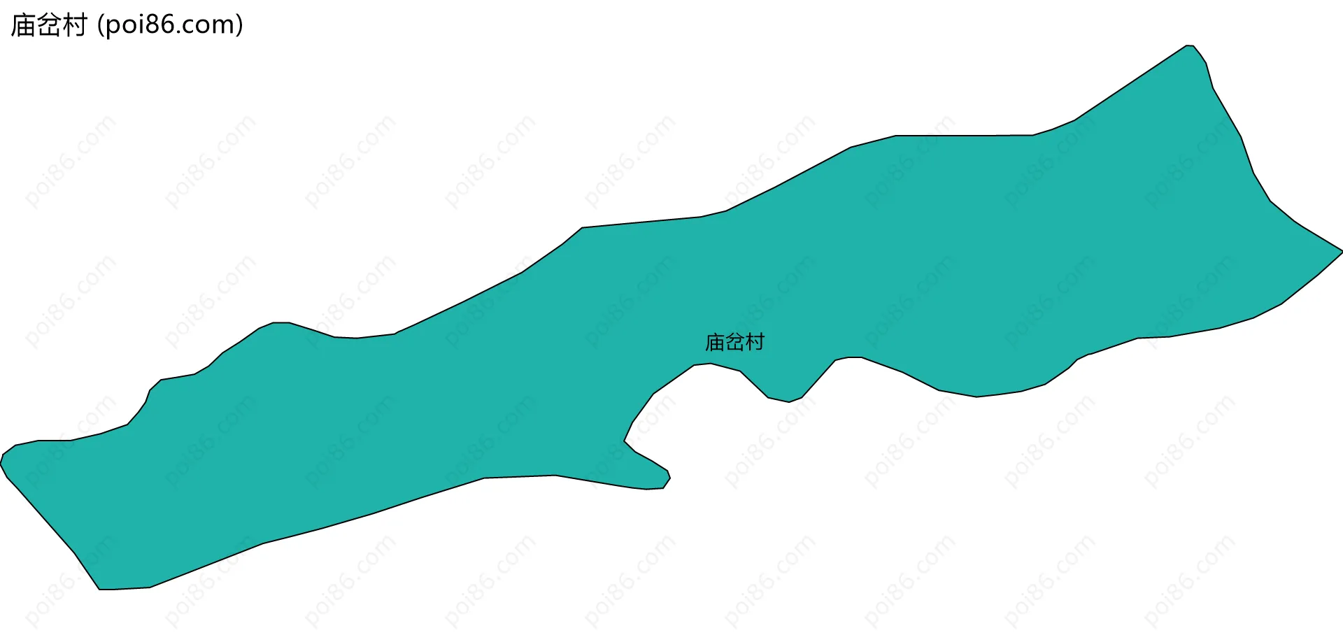 庙岔村边界地图