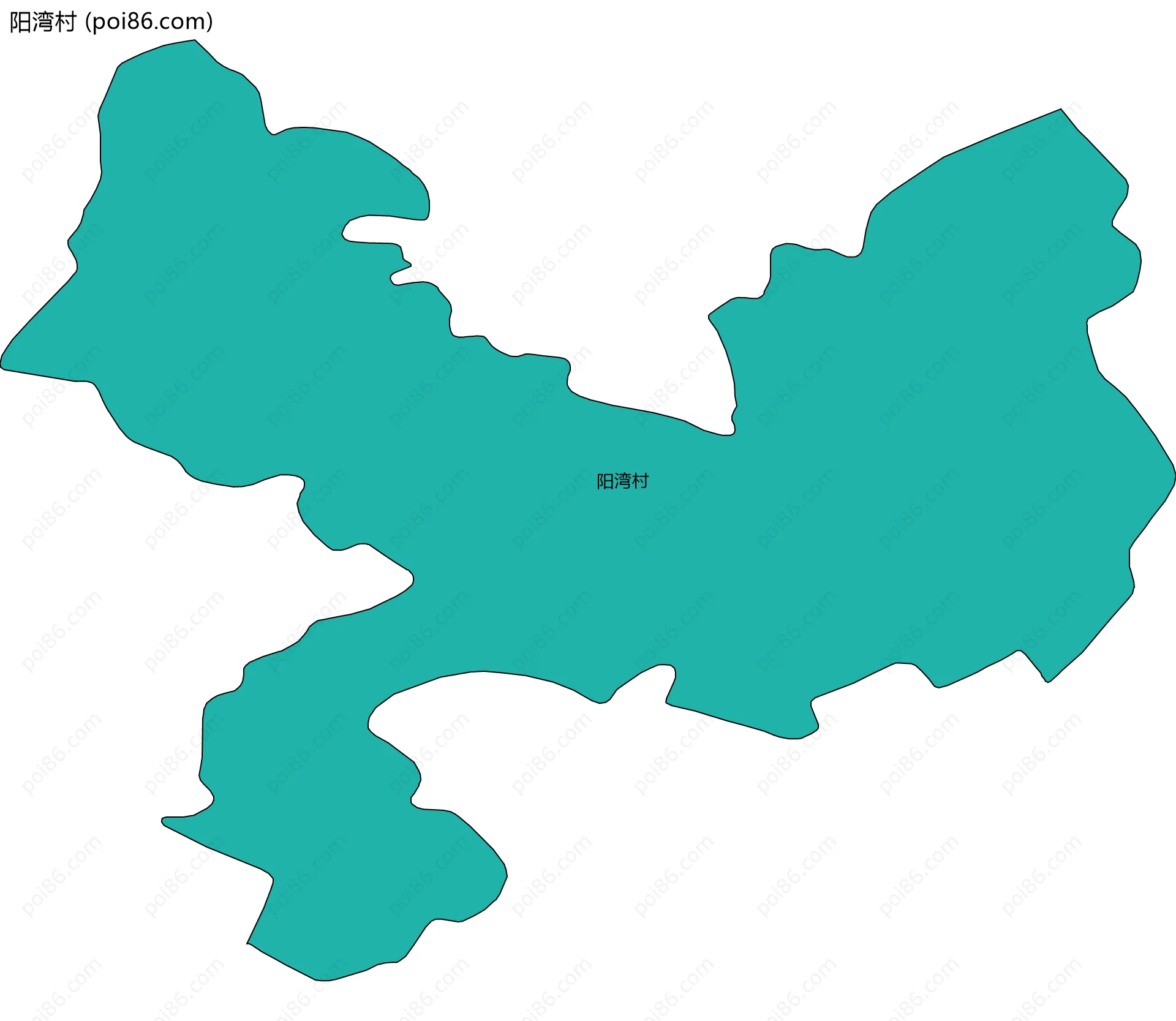 阳湾村边界地图