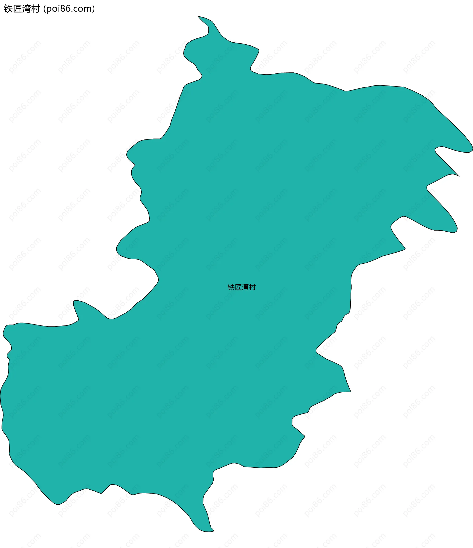 铁匠湾村边界地图