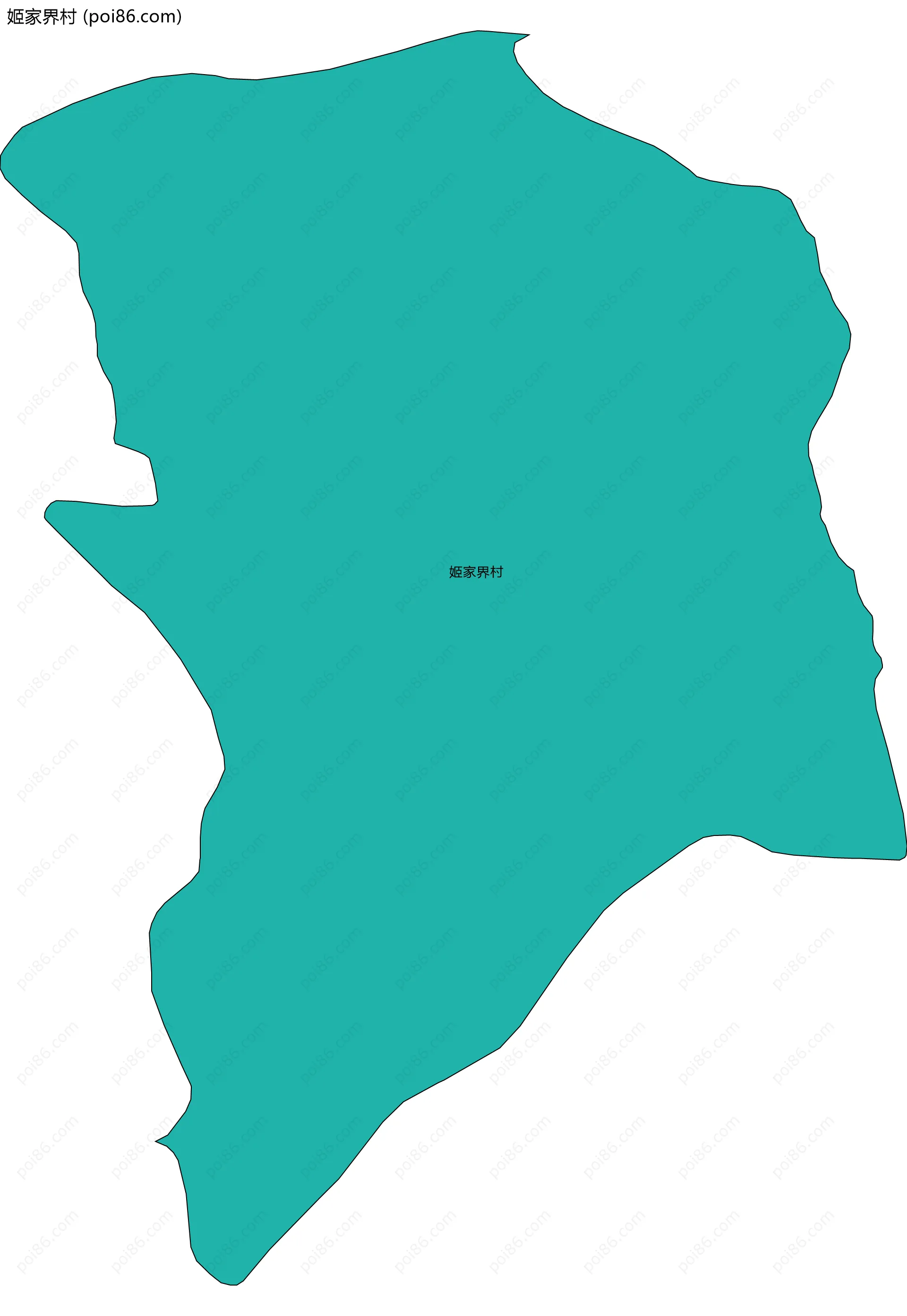 姬家界村边界地图