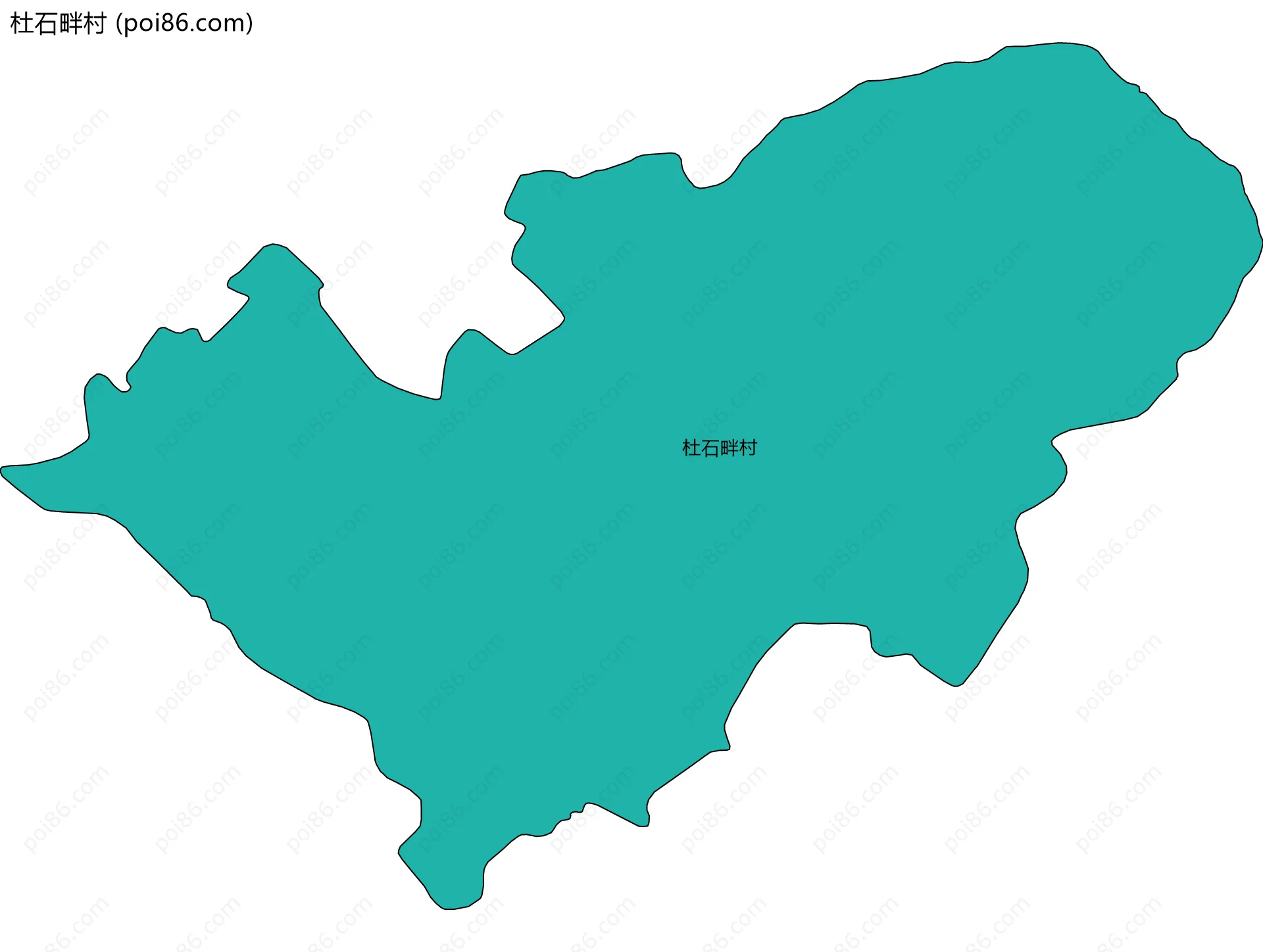 杜石畔村边界地图